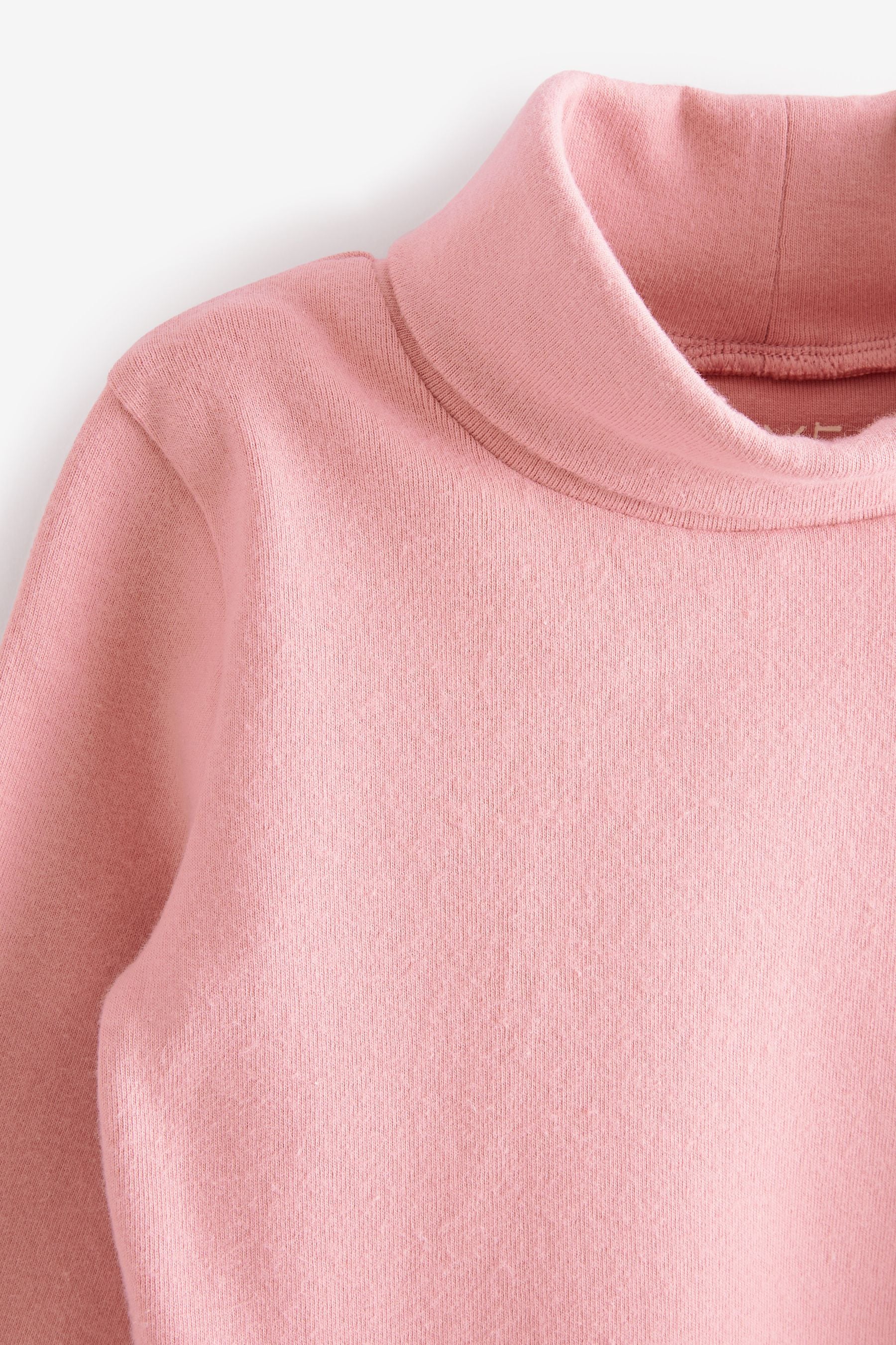 Pink Long Sleeve Roll Neck Top (3mths-7yrs)