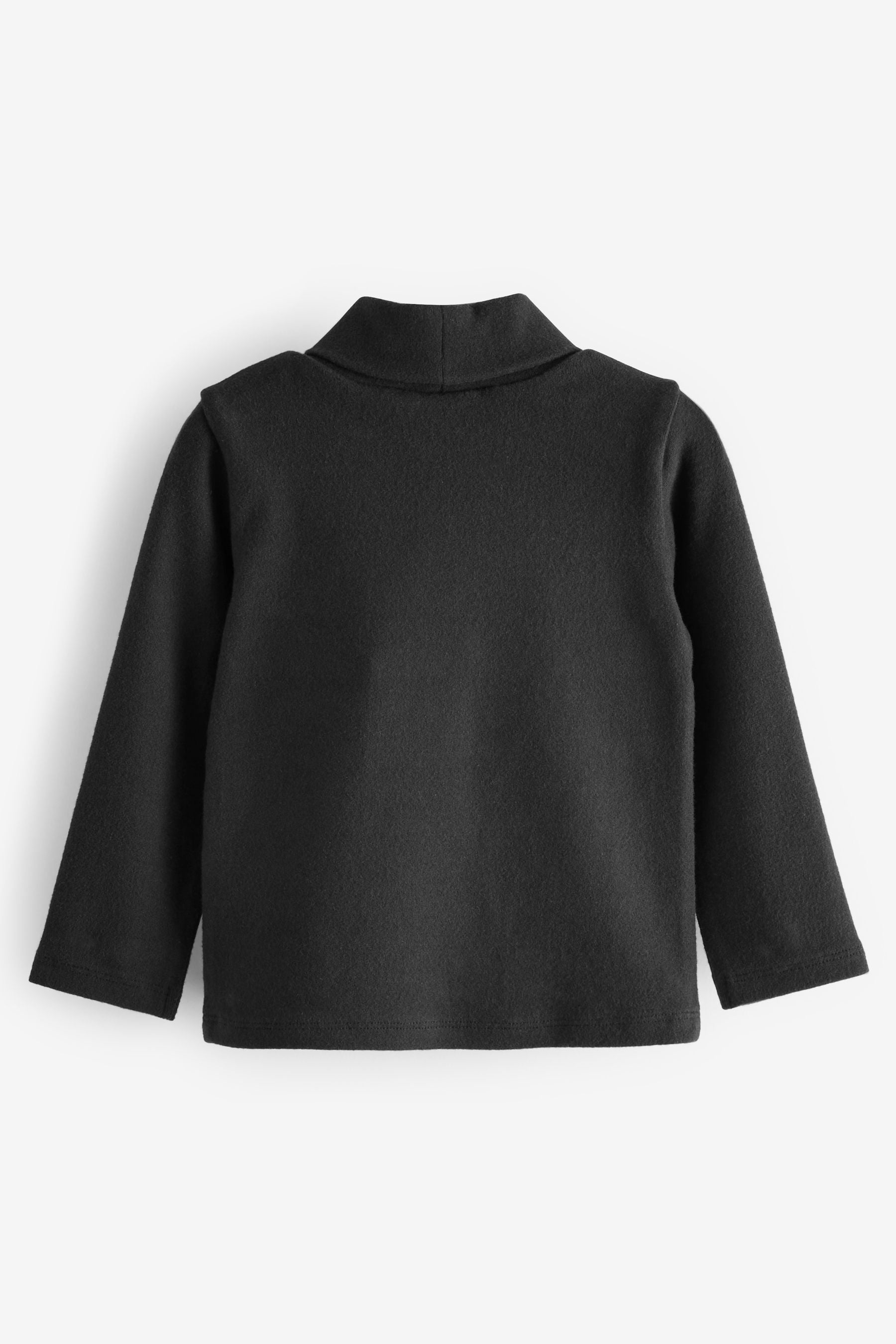 Black Long Sleeve Roll Neck Top (3mths-7yrs)