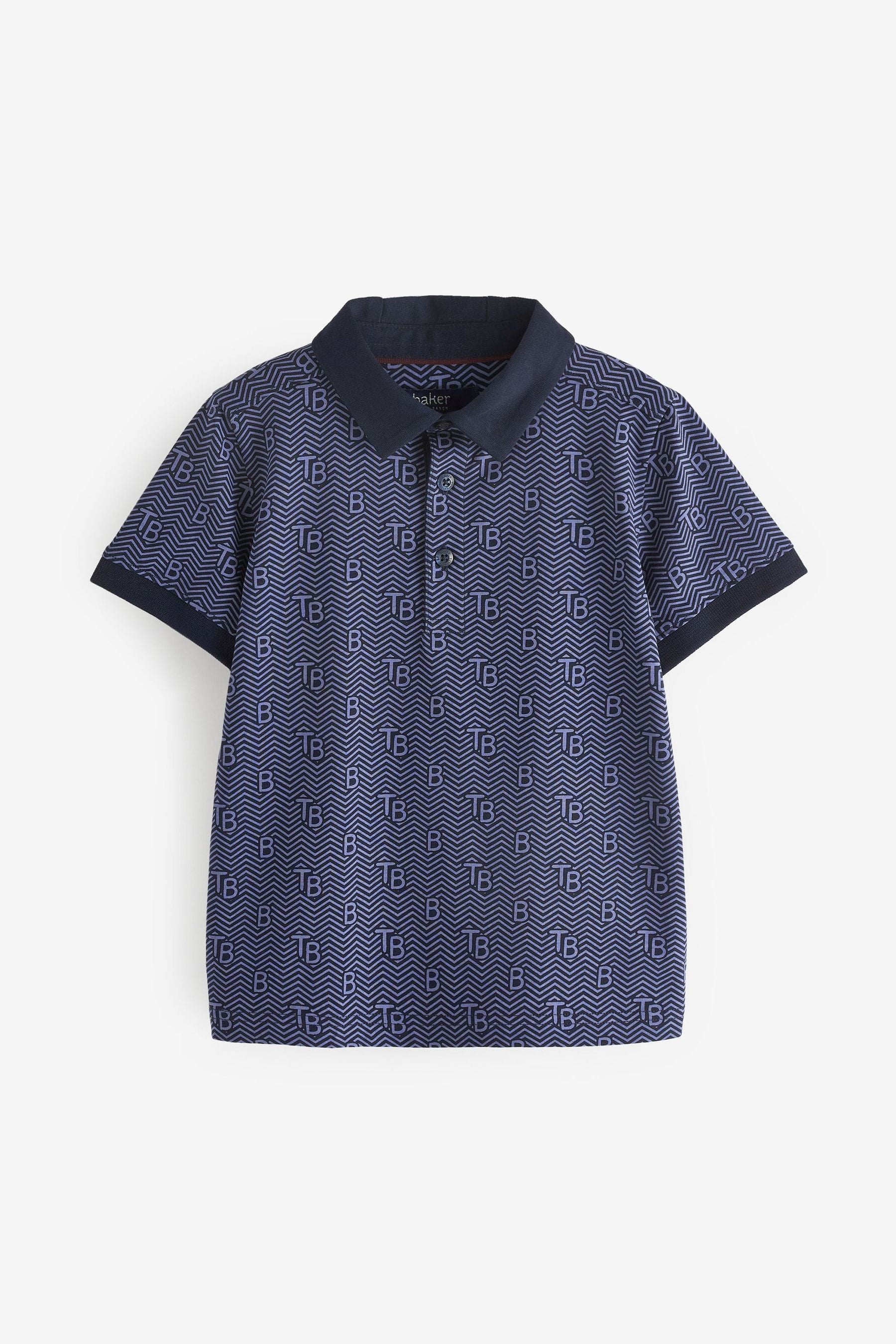 Navy Baker by Ted Baker Navy Blue Smart Polo Shirt