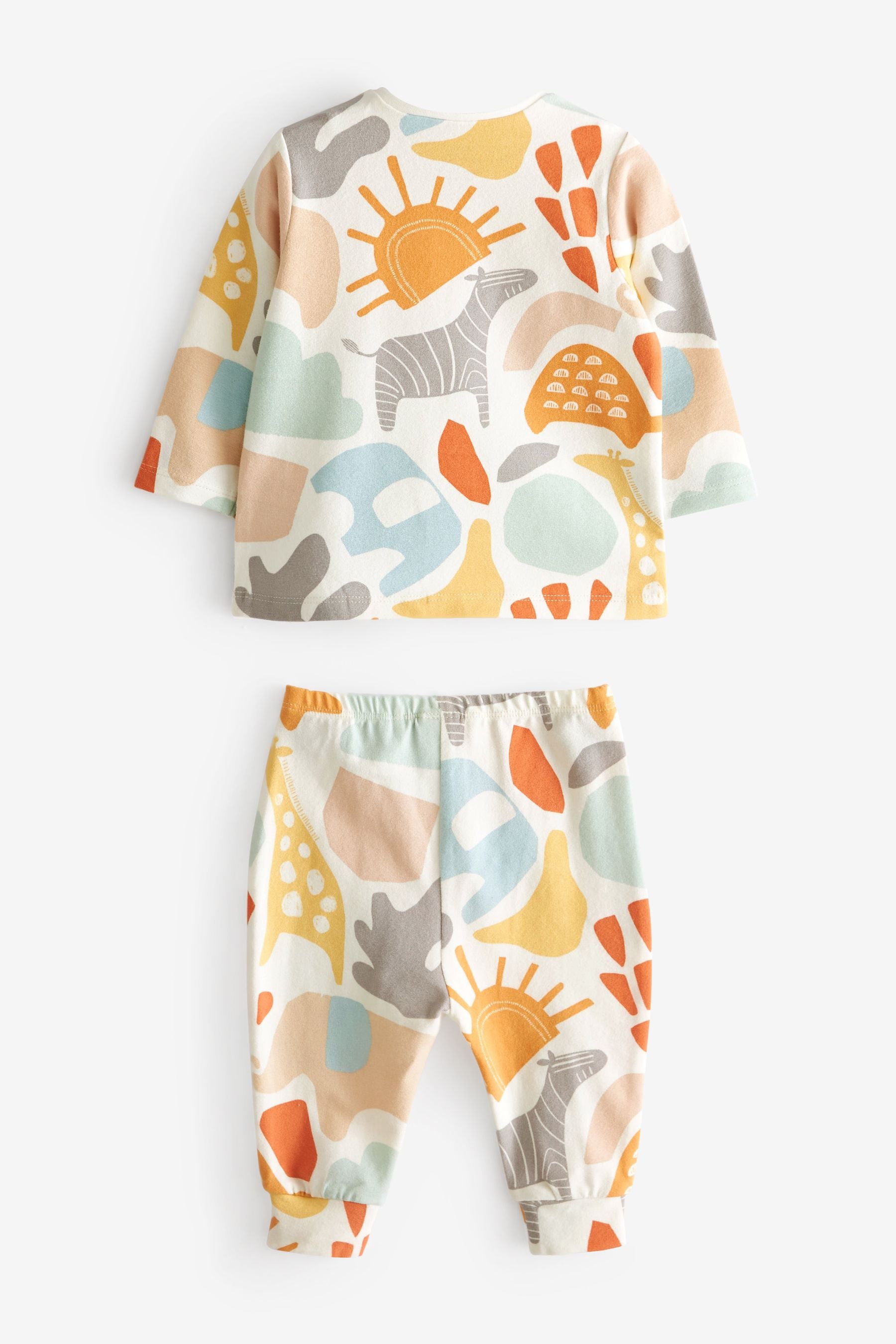 Pastel Safari Print 4 Piece Baby T-Shirt And Leggings Set (0mths-2yrs)