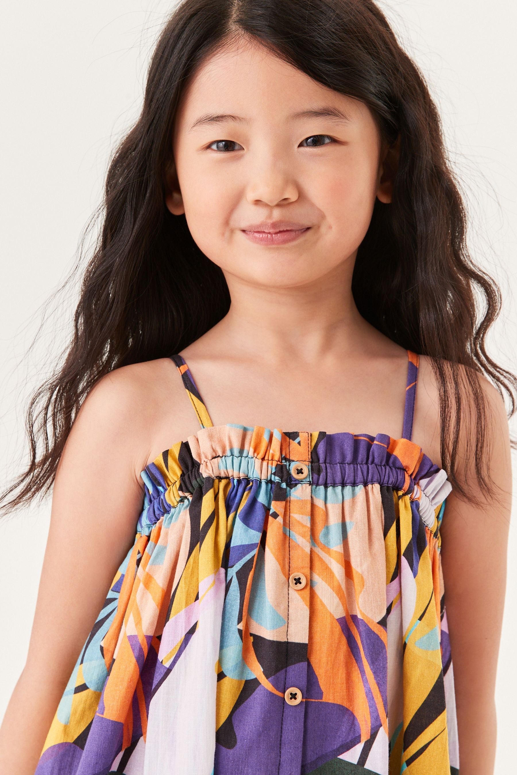 Purple Strappy Woven Sundress (3-16yrs)