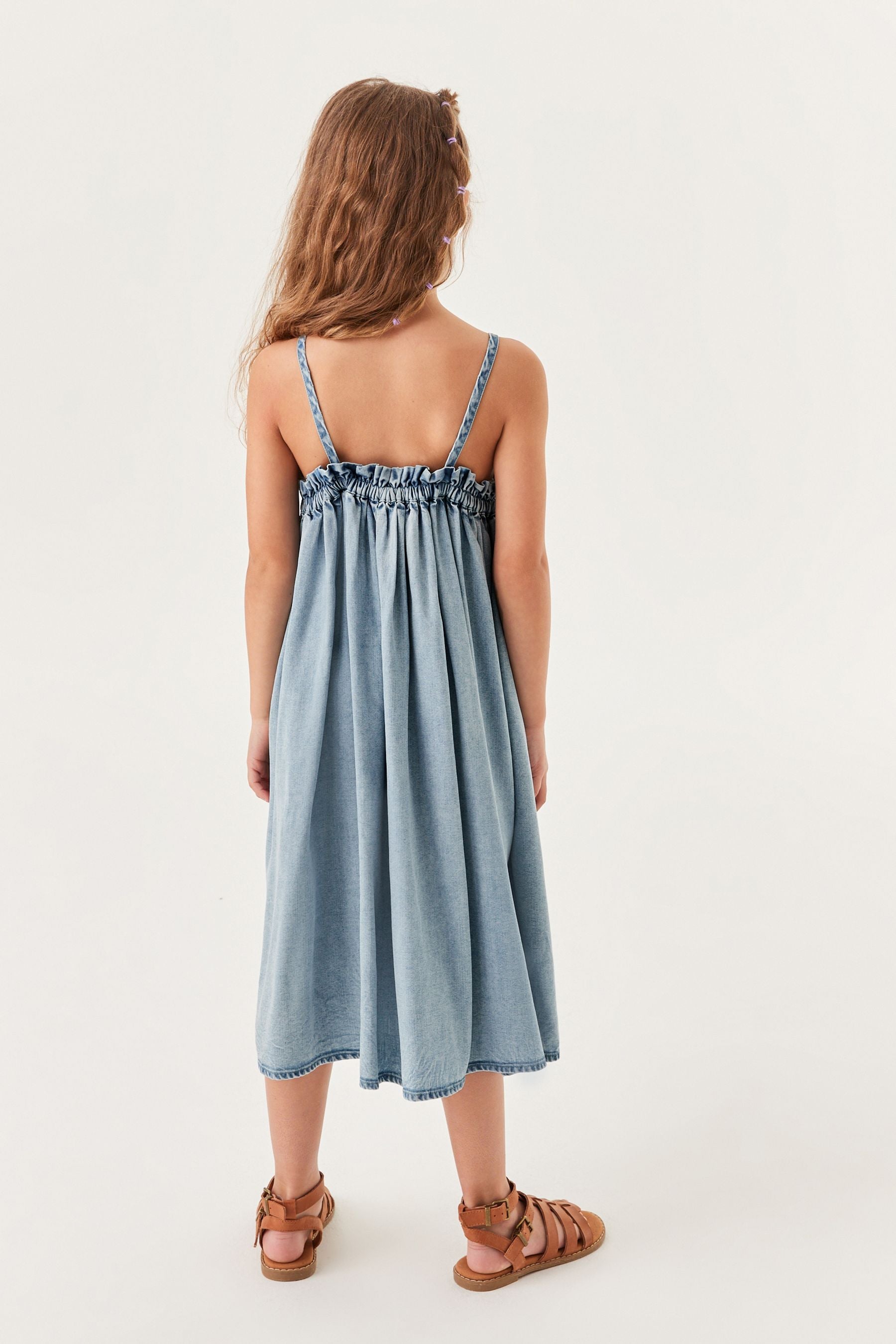 Blue Strappy Woven Sundress (3-16yrs)