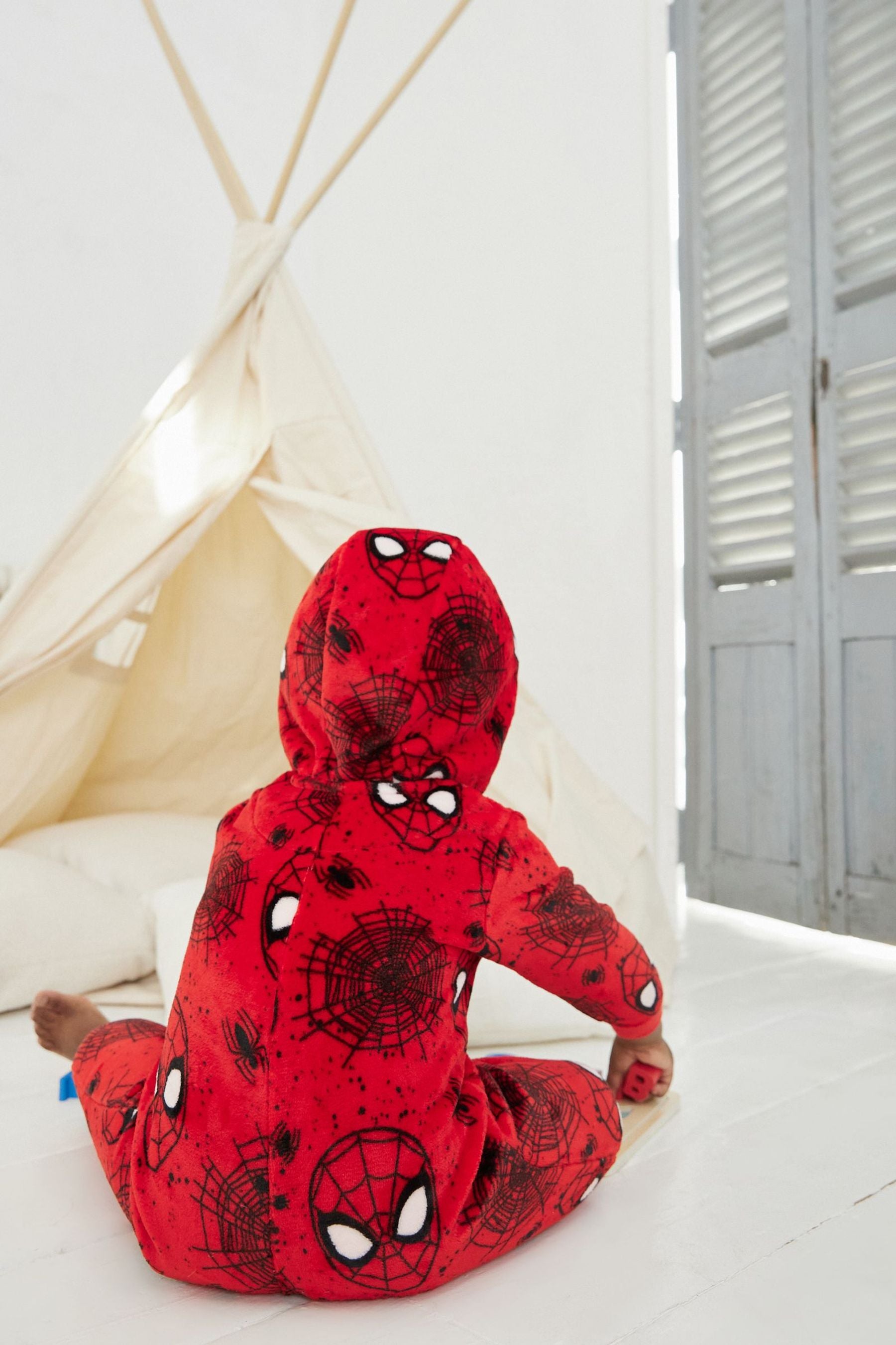 Marvel Spiderman Red All-In-One (12mths-8yrs)