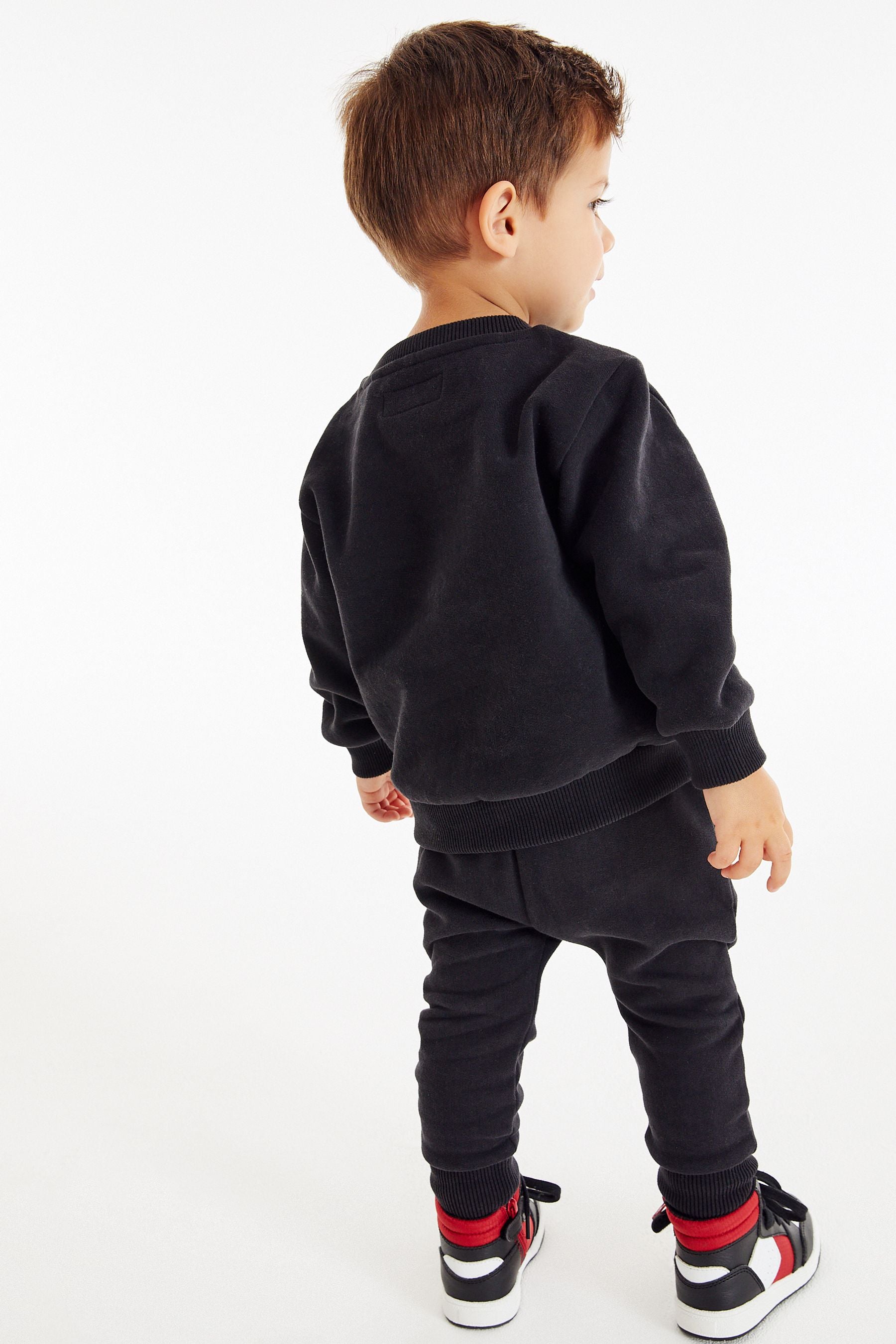 Black Dino Character Sweatshirt And Joggers Set (3mths-7yrs)