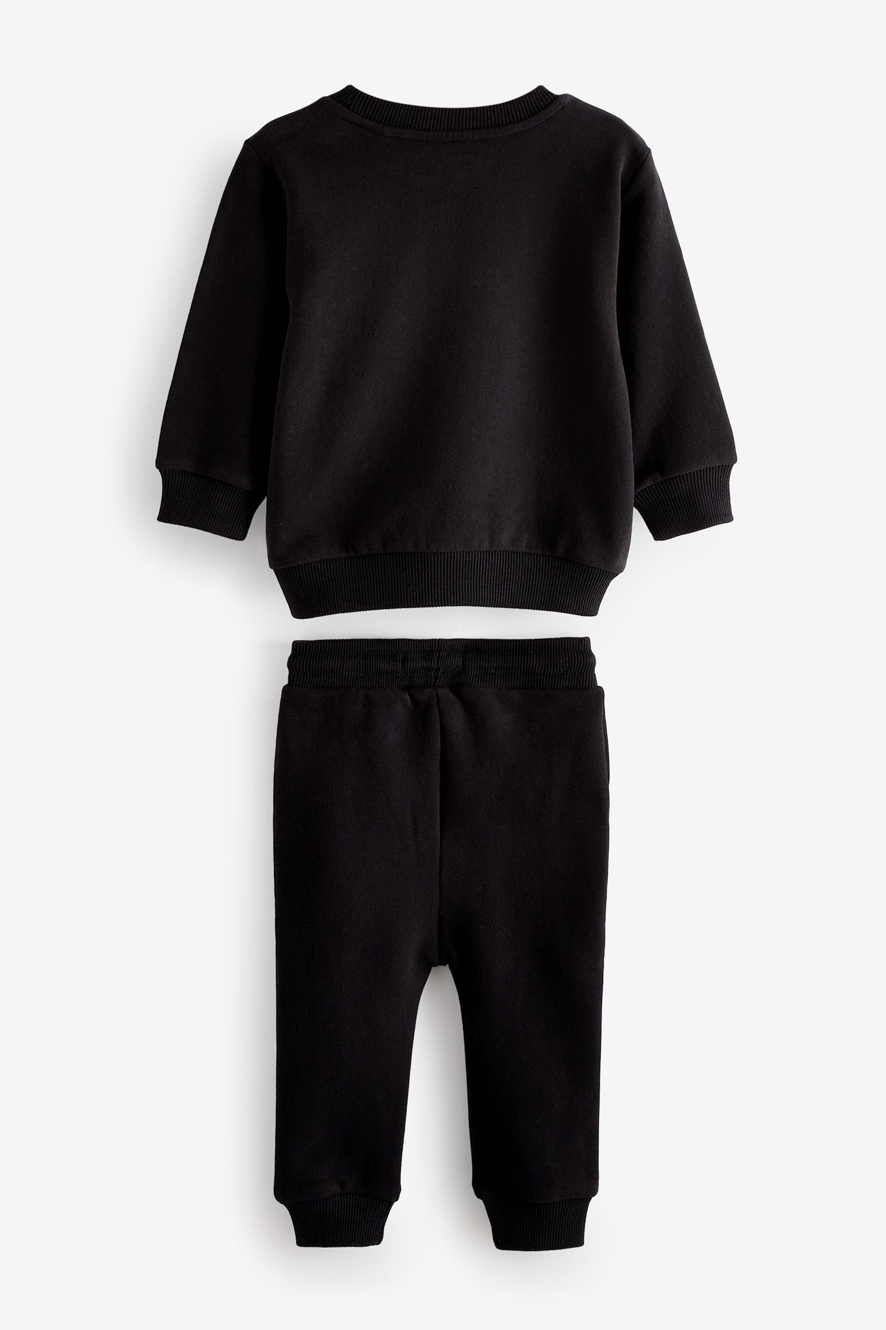 Black Dino Character Sweatshirt And Joggers Set (3mths-7yrs)