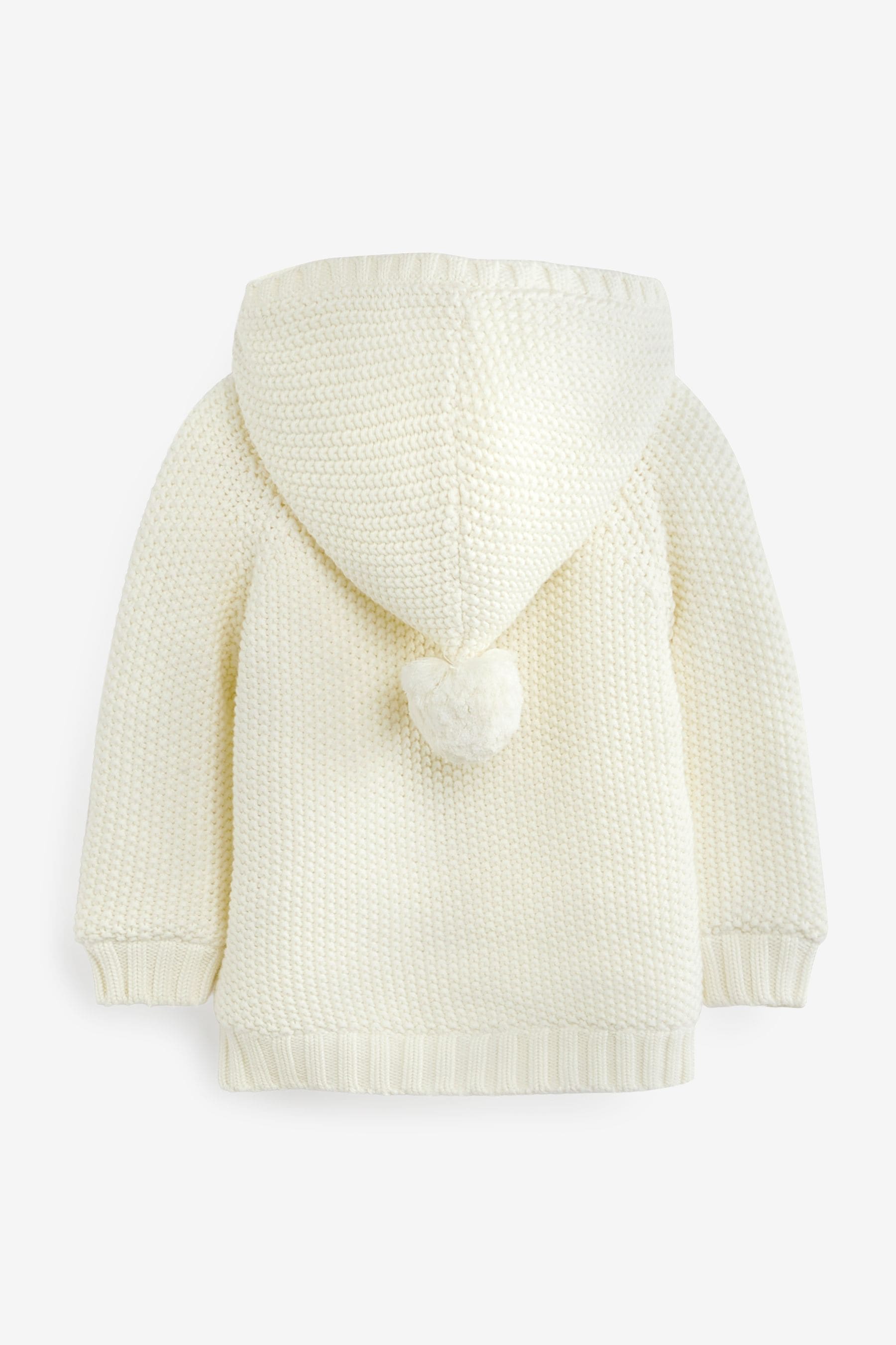 Cream The Little Tailor Baby Pixie Pram Coat with Plush Lining and Pom Pom