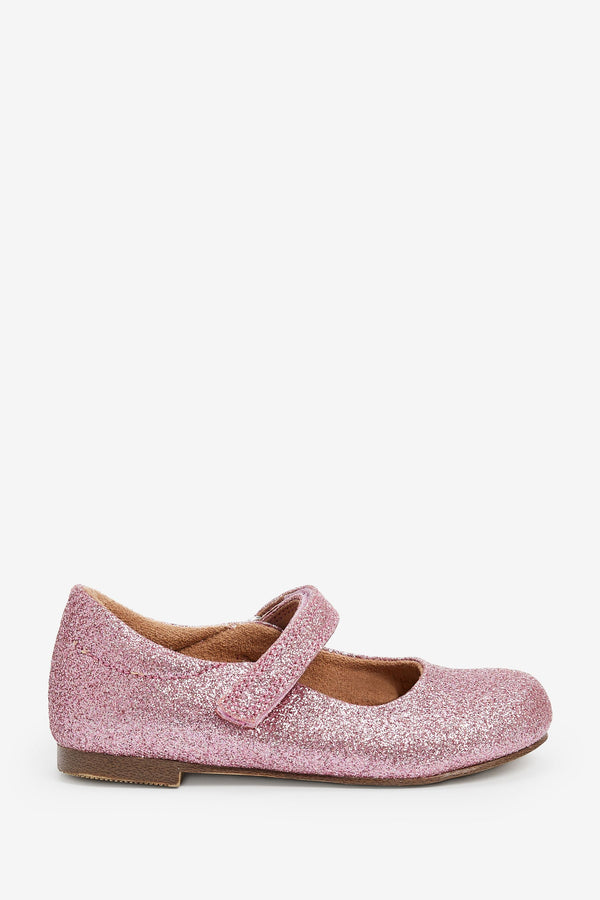 Pink Glitter Mary Jane Occasion Shoes