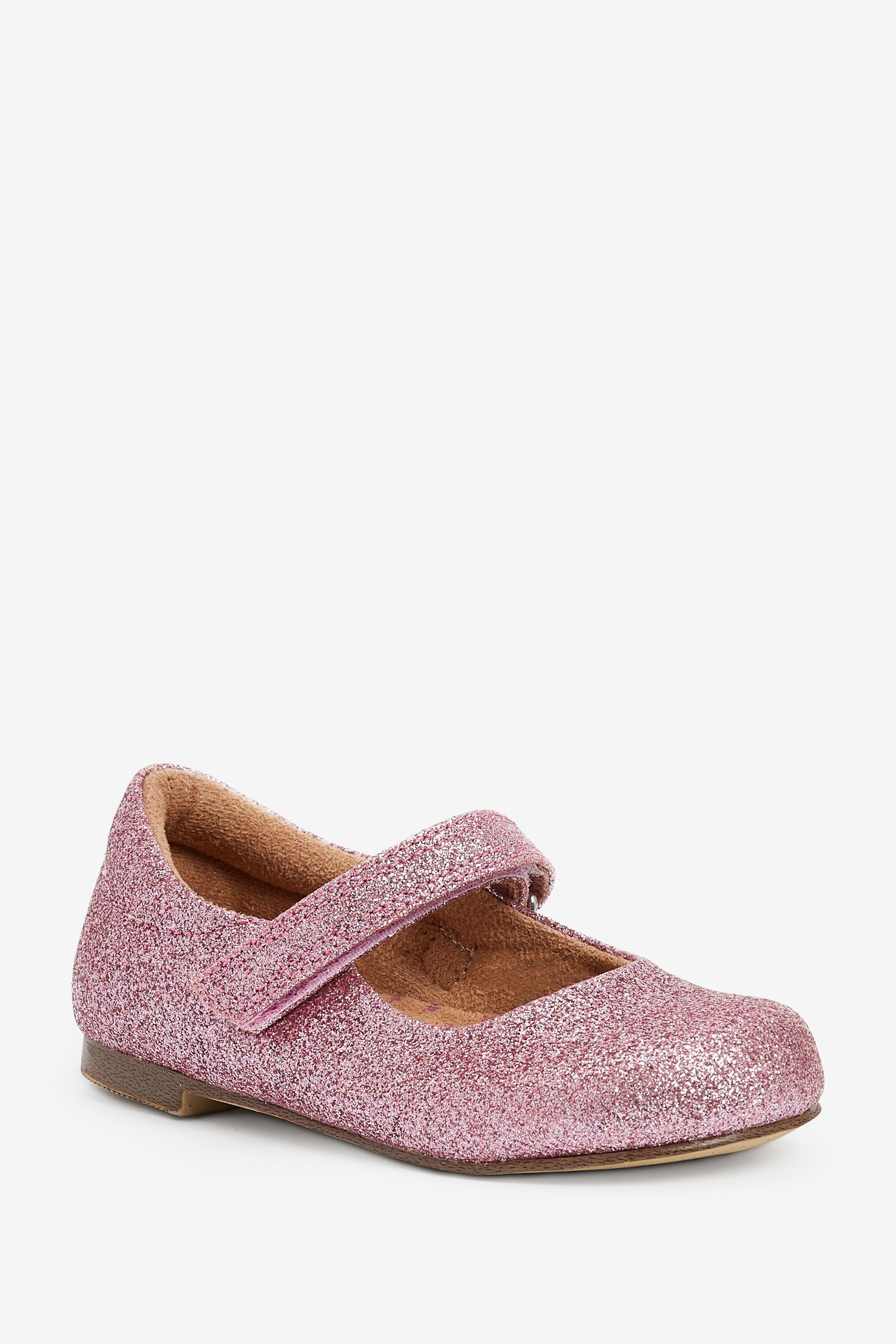 Pink Glitter Mary Jane Occasion Shoes