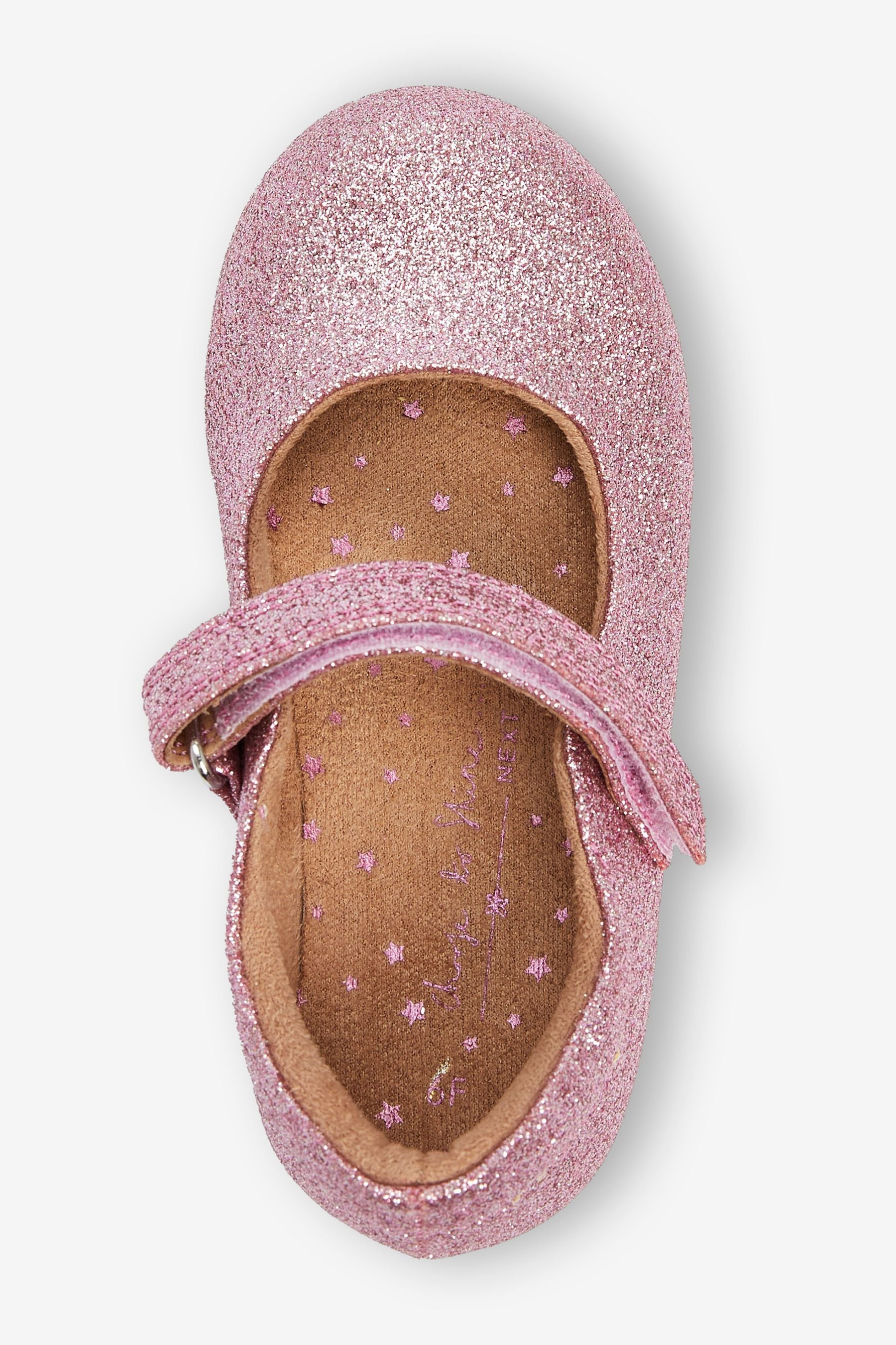 Pink Glitter Mary Jane Occasion Shoes