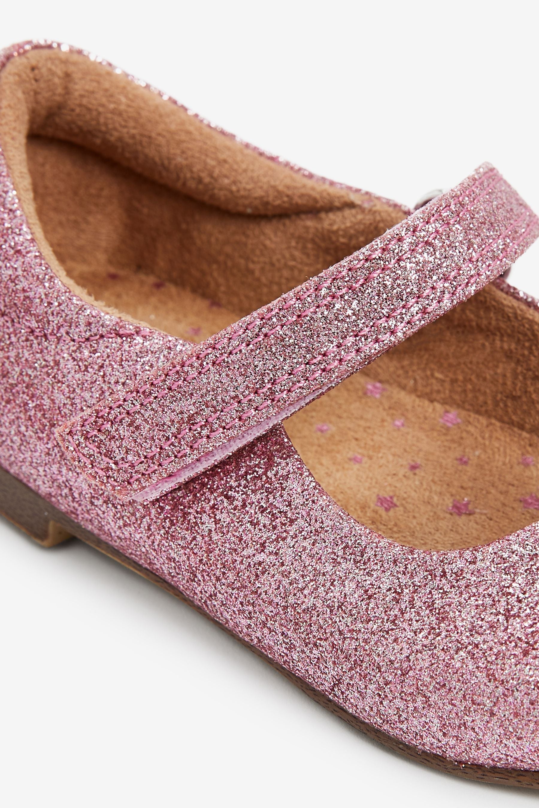 Pink Glitter Mary Jane Occasion Shoes