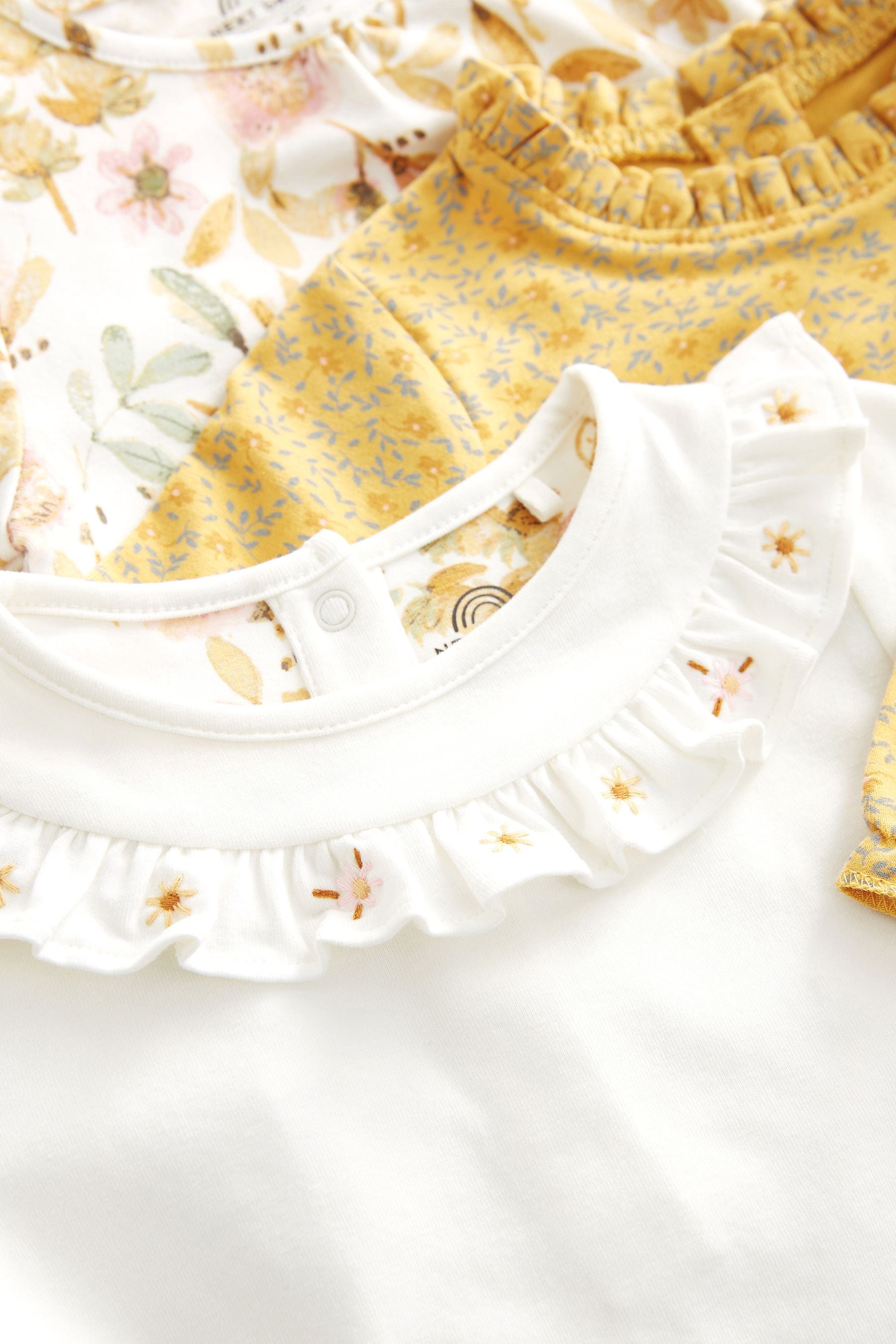 Ochre Yellow 6 Piece Baby T-Shirts and Leggings Set