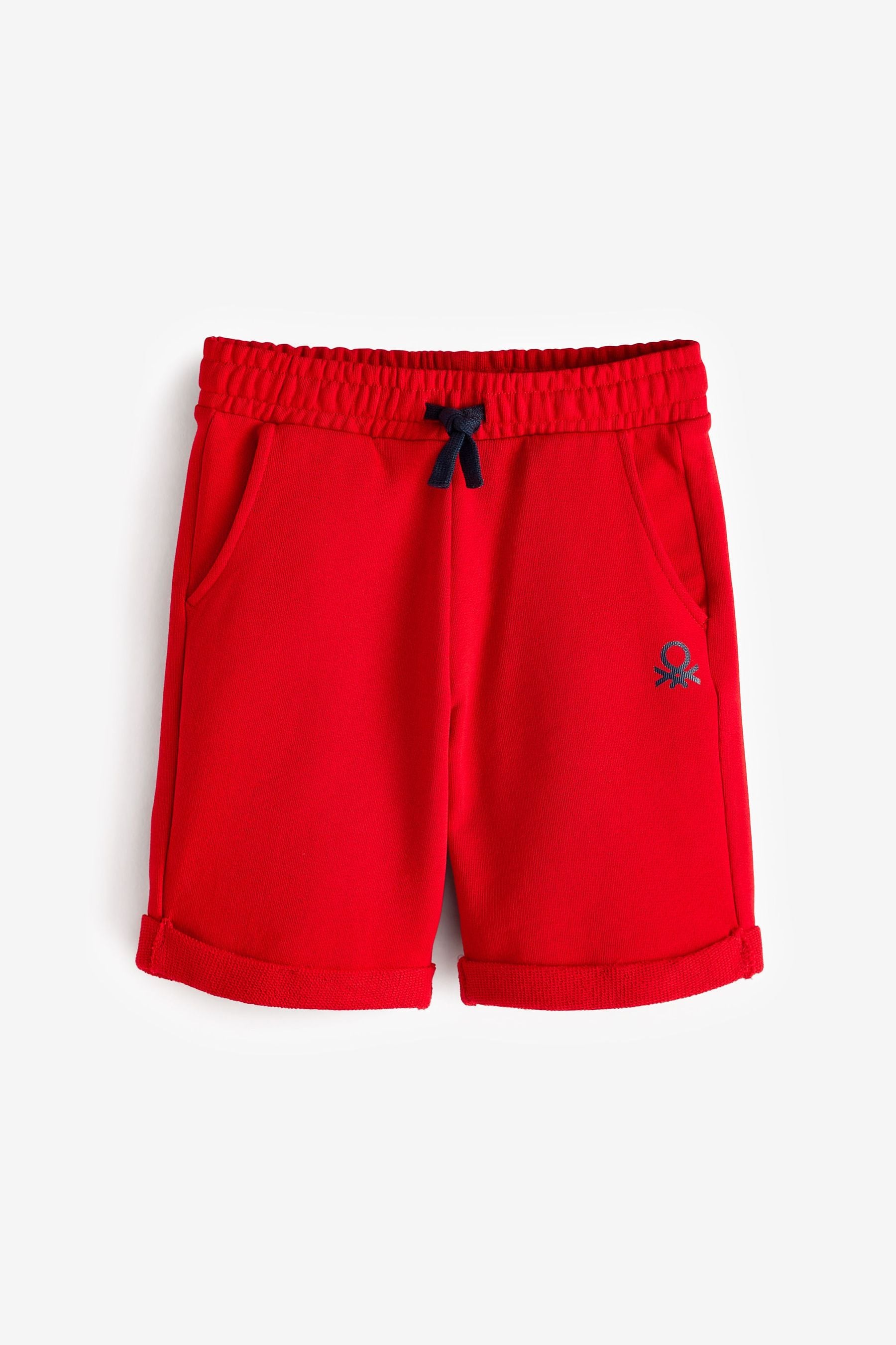 Red Benetton Boys Bermuda Shorts