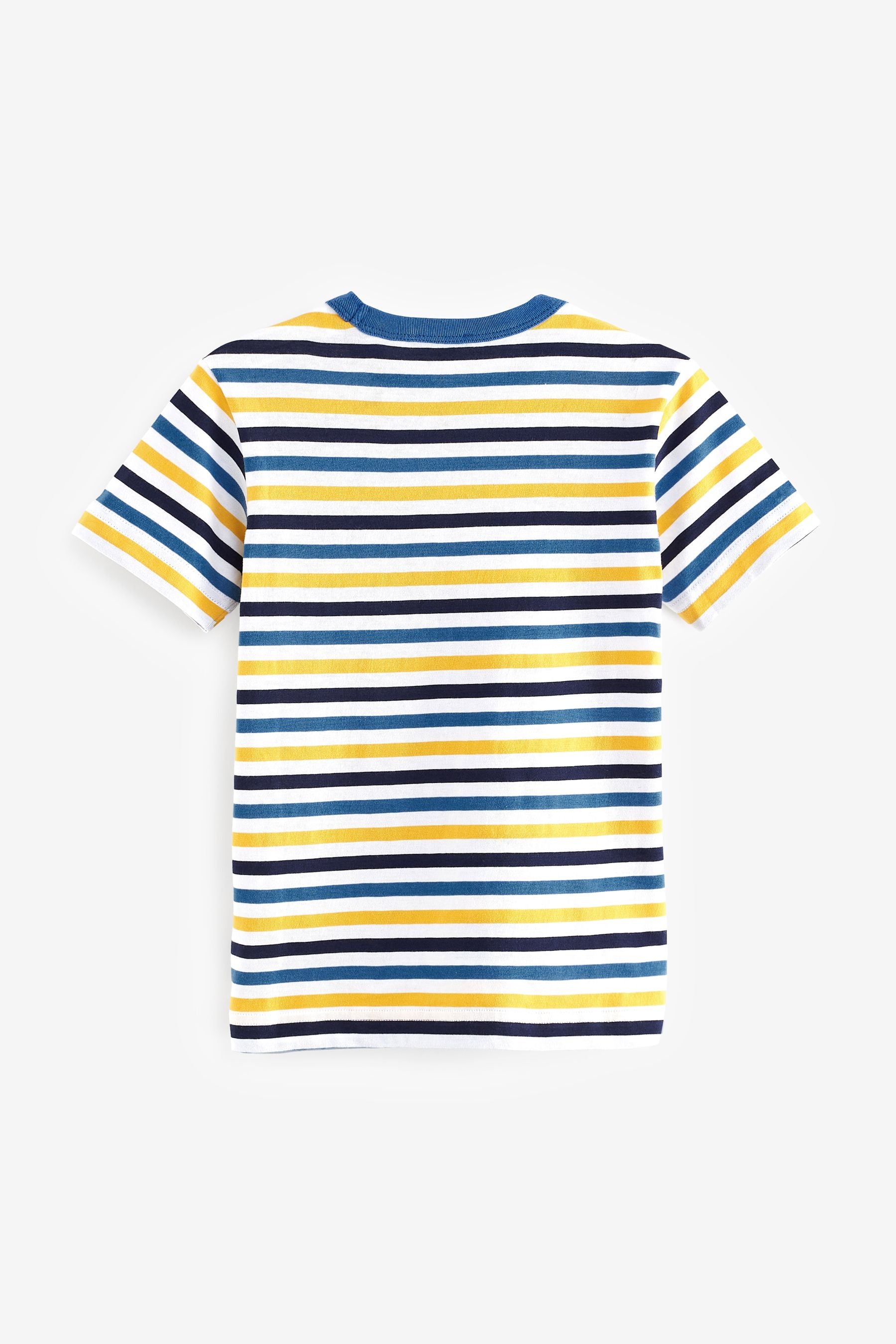 Multi Benetton Logo Striped T-Shirt