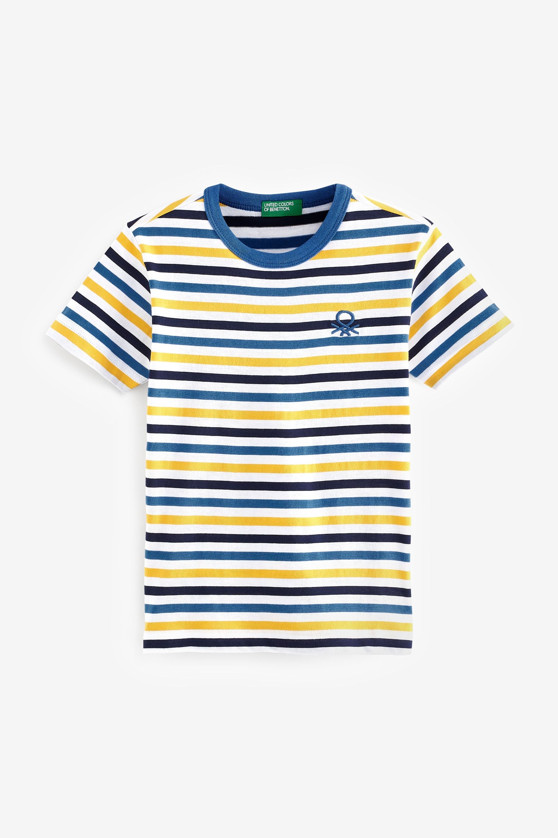 Multi Benetton Logo Striped T-Shirt