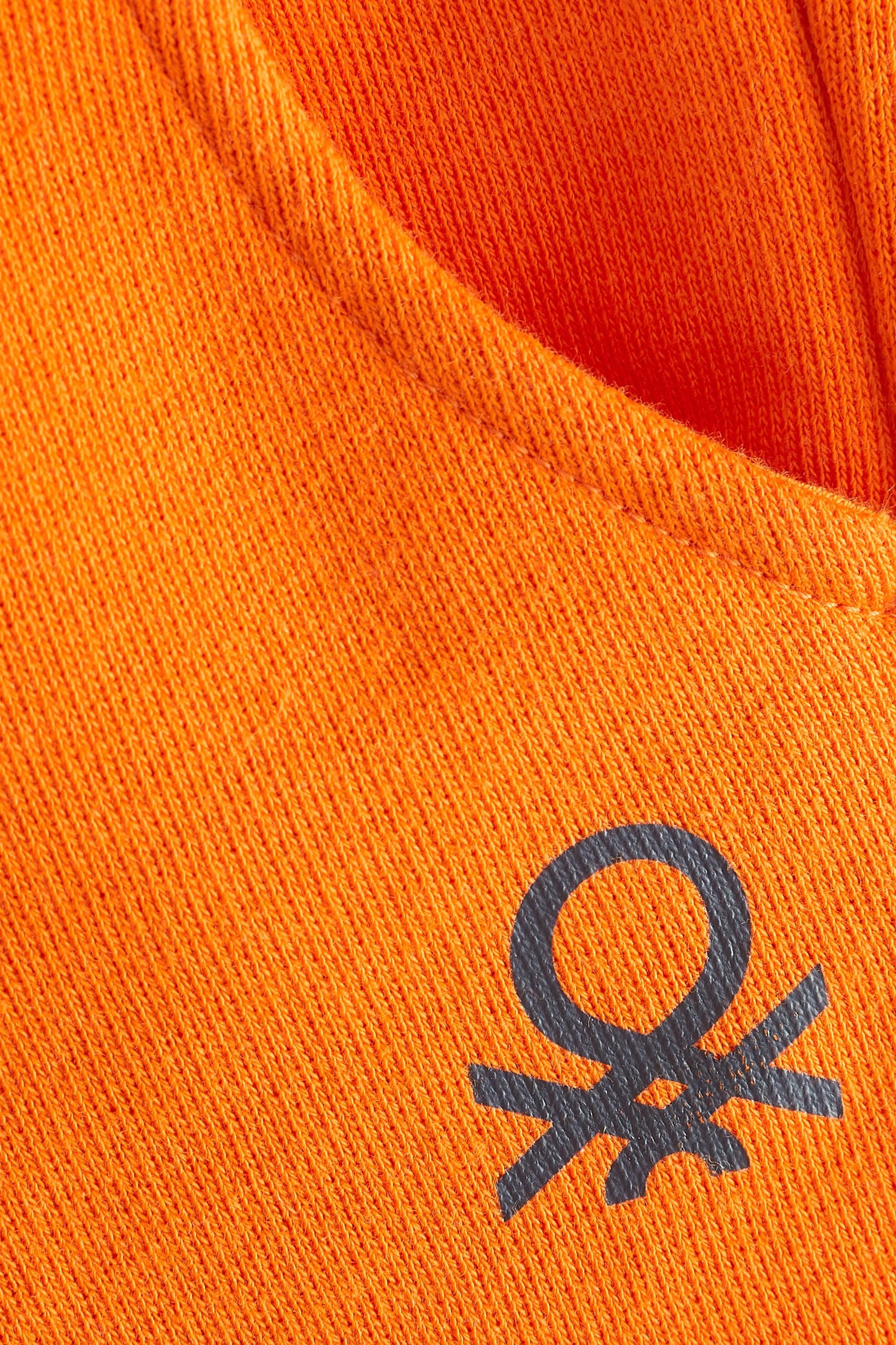 Orange Benetton Bermuda Shorts