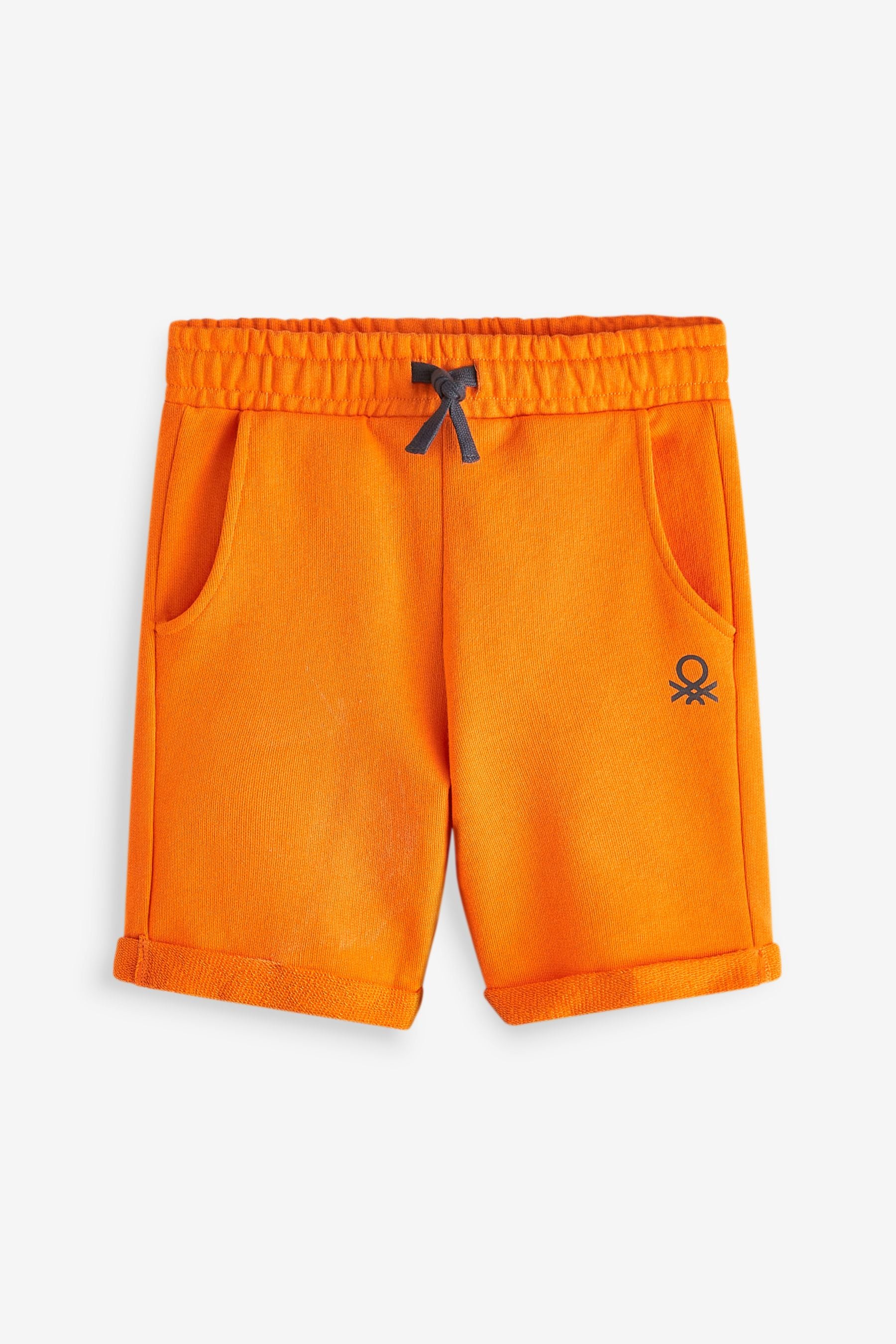 Orange Benetton Bermuda Shorts