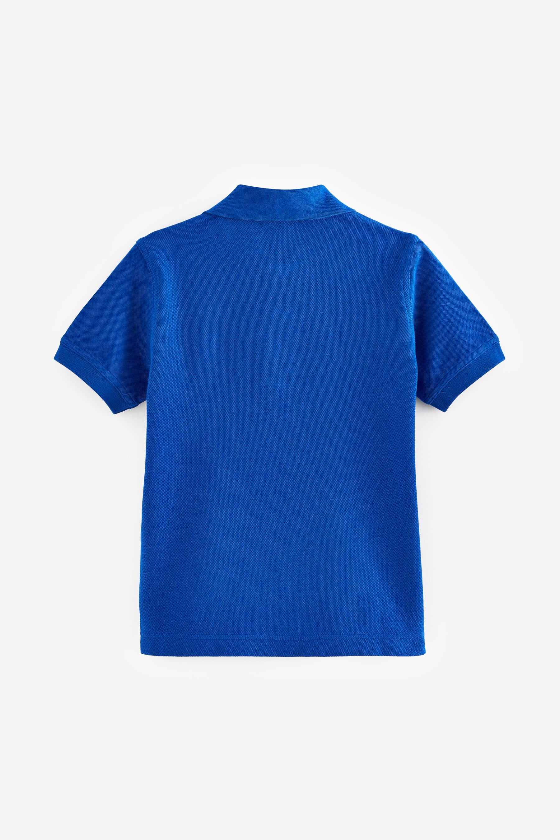 Blue Benetton Logo Polo Shirt