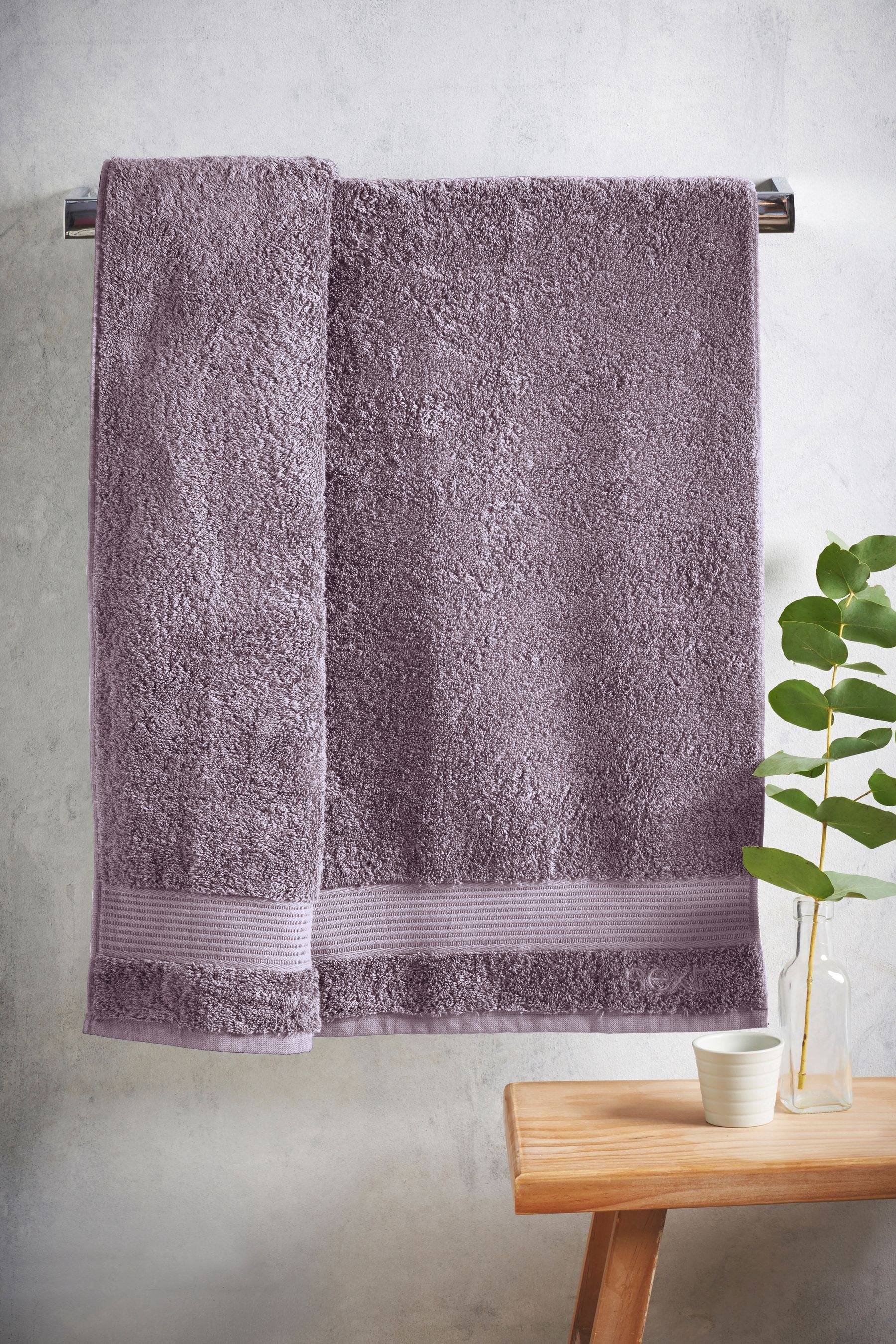 Dark Mauve Purple Egyptian Cotton Towel