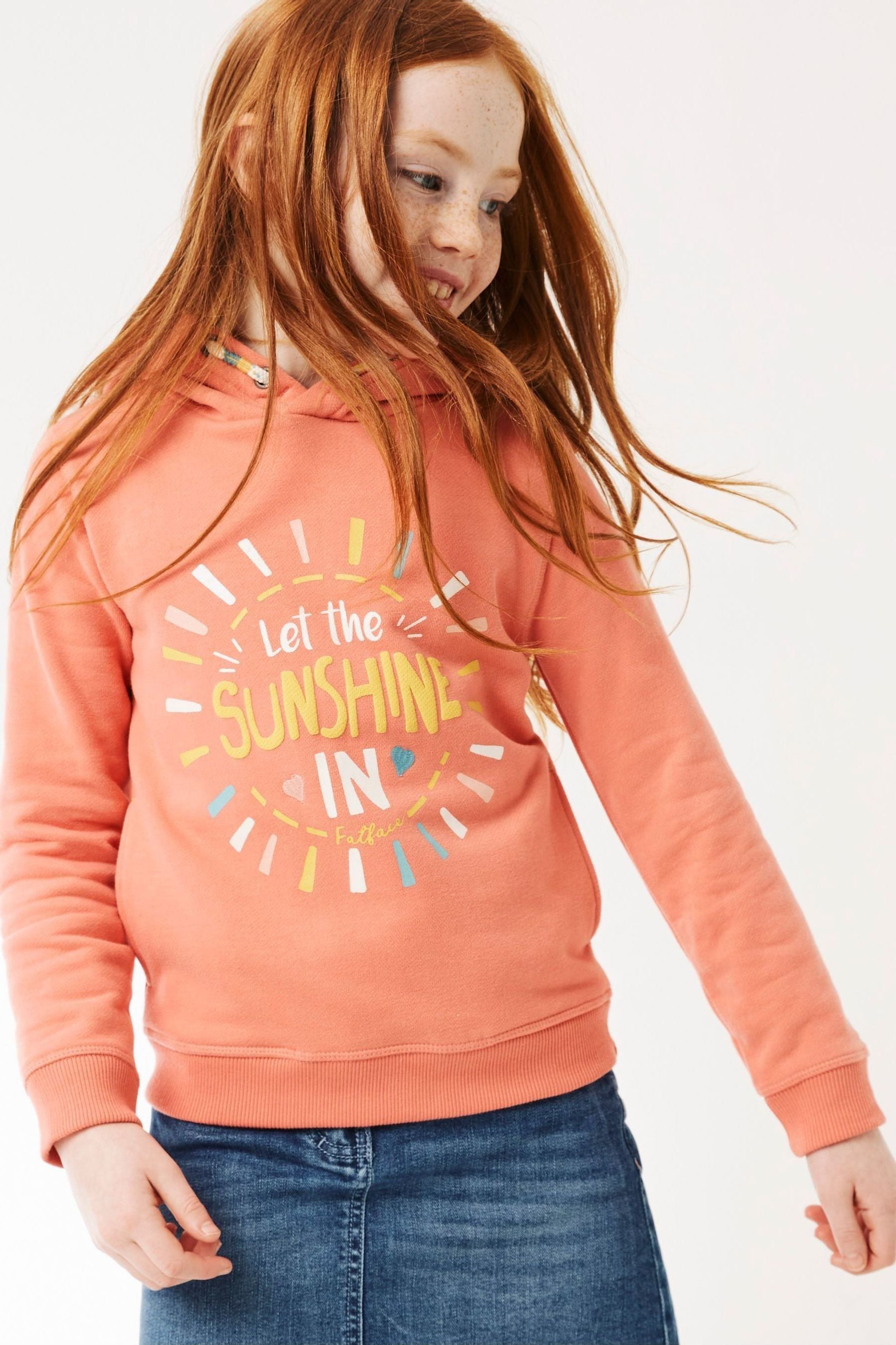 FatFace Pink Let The Sunshine In Hoodie