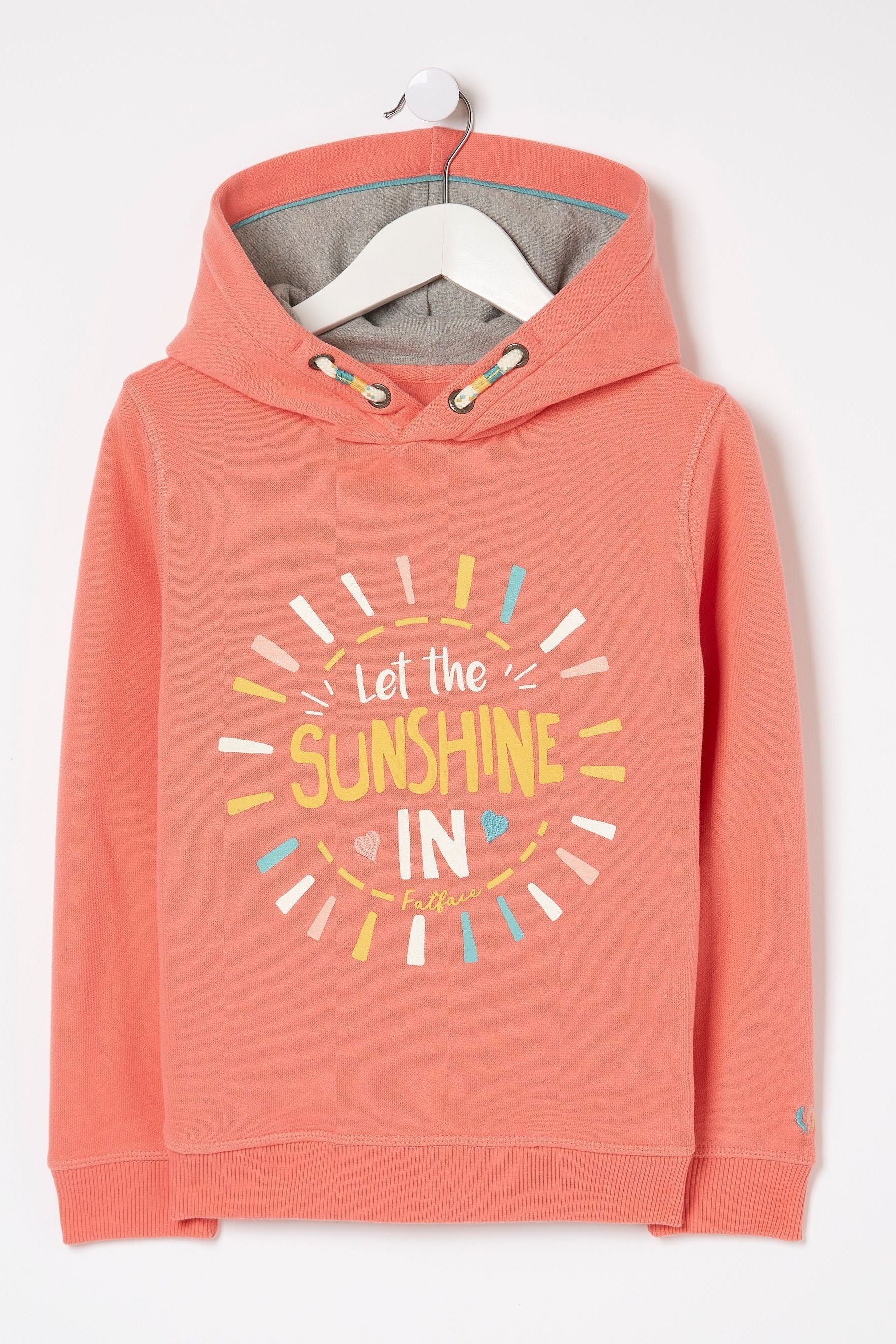 FatFace Pink Let The Sunshine In Hoodie