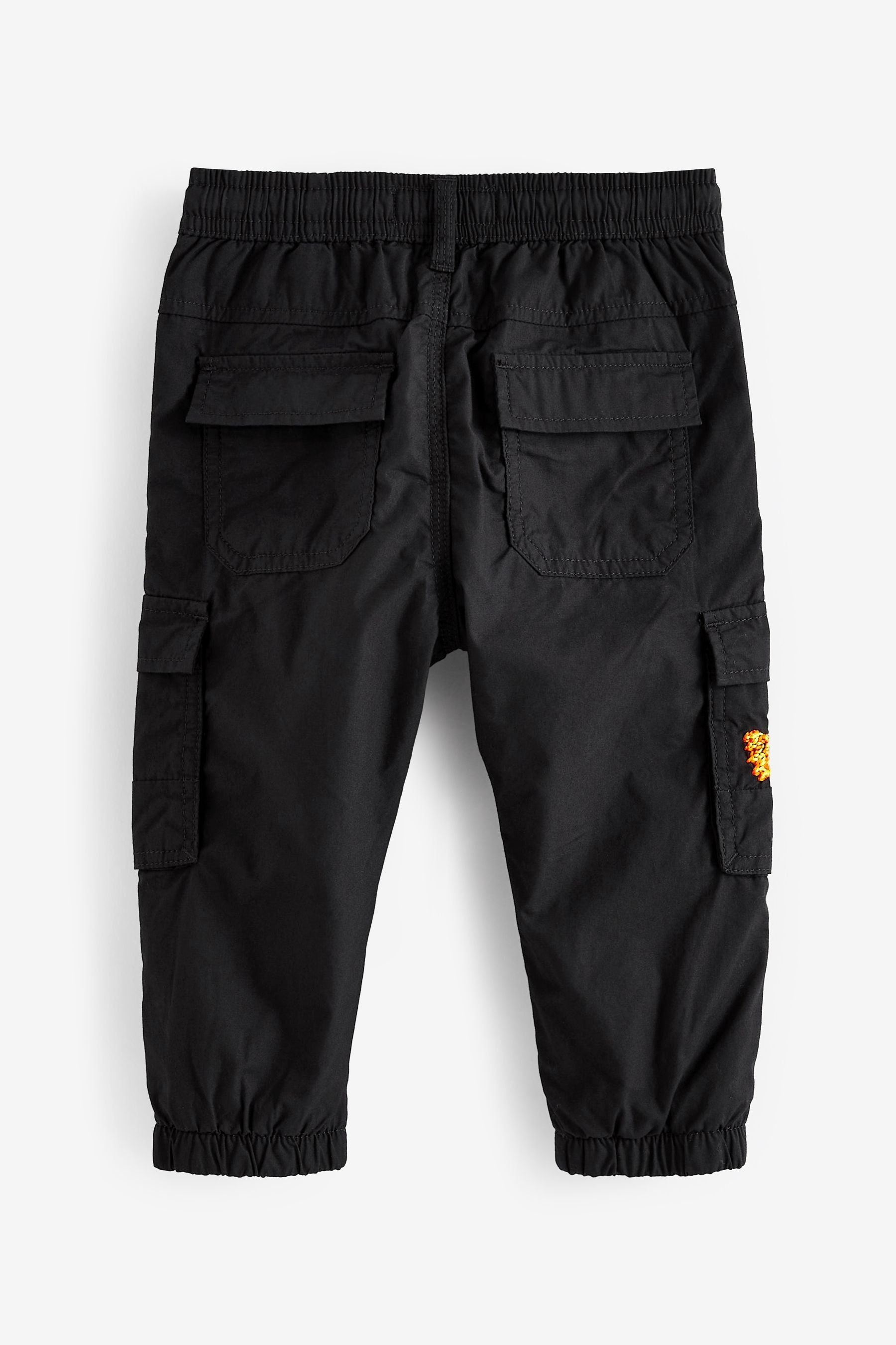 Black Space Lined Cargo Trousers (3mths-7yrs)