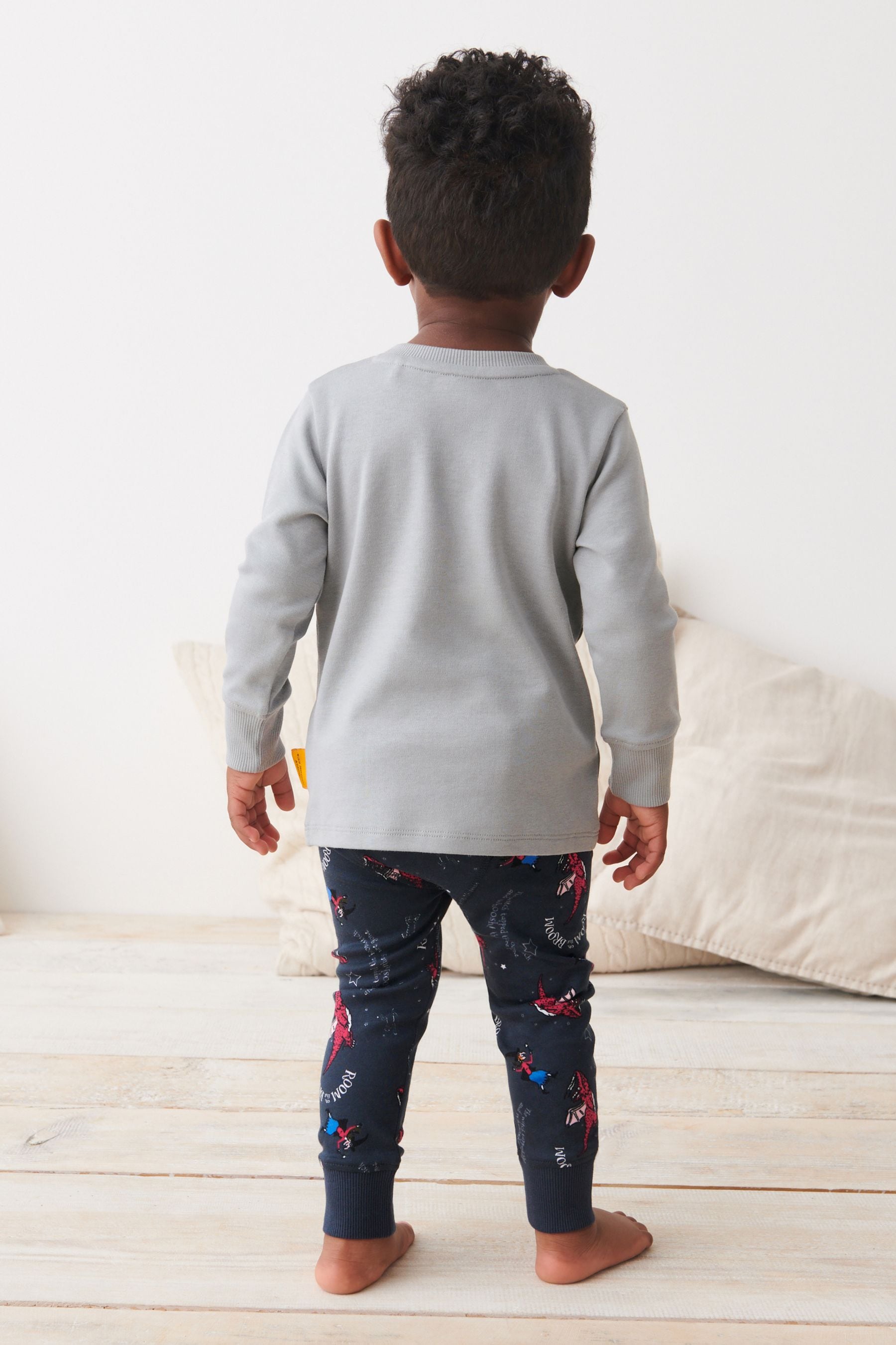 Room on the Broom Grey Snuggle Pyjamas (9mths-9yrs)