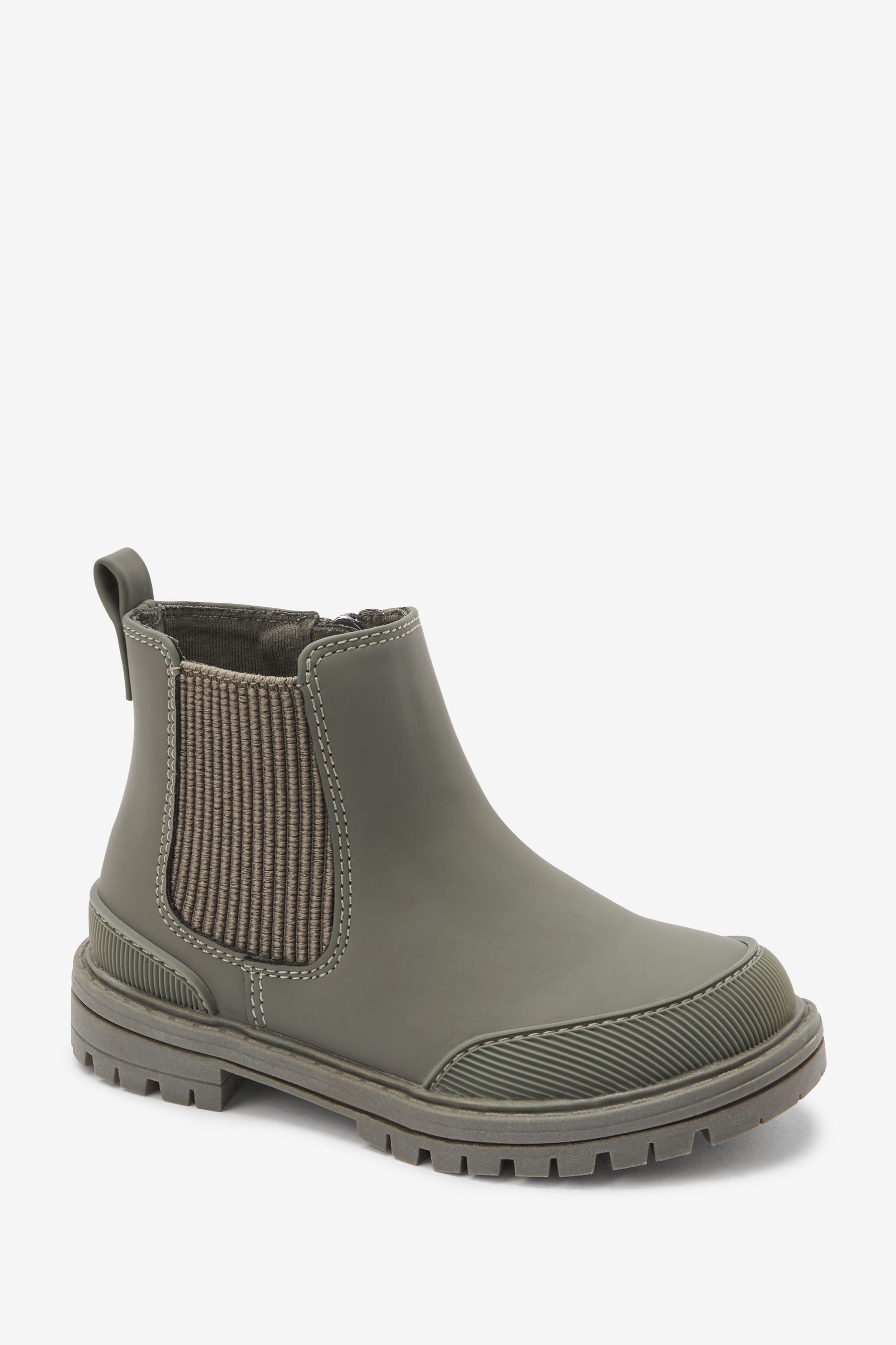 Green Chelsea Boots