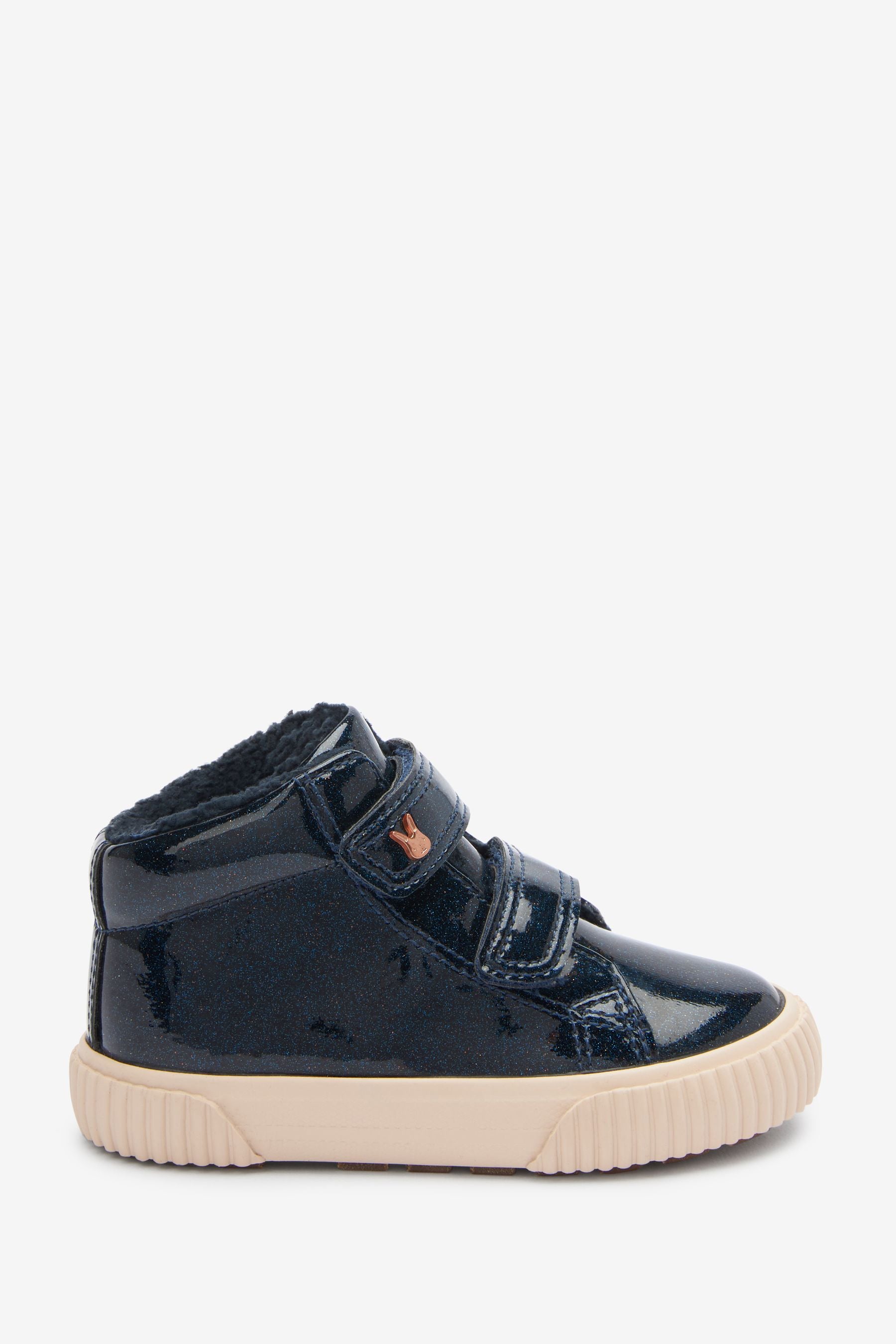 Navy Blue High Top Trainers