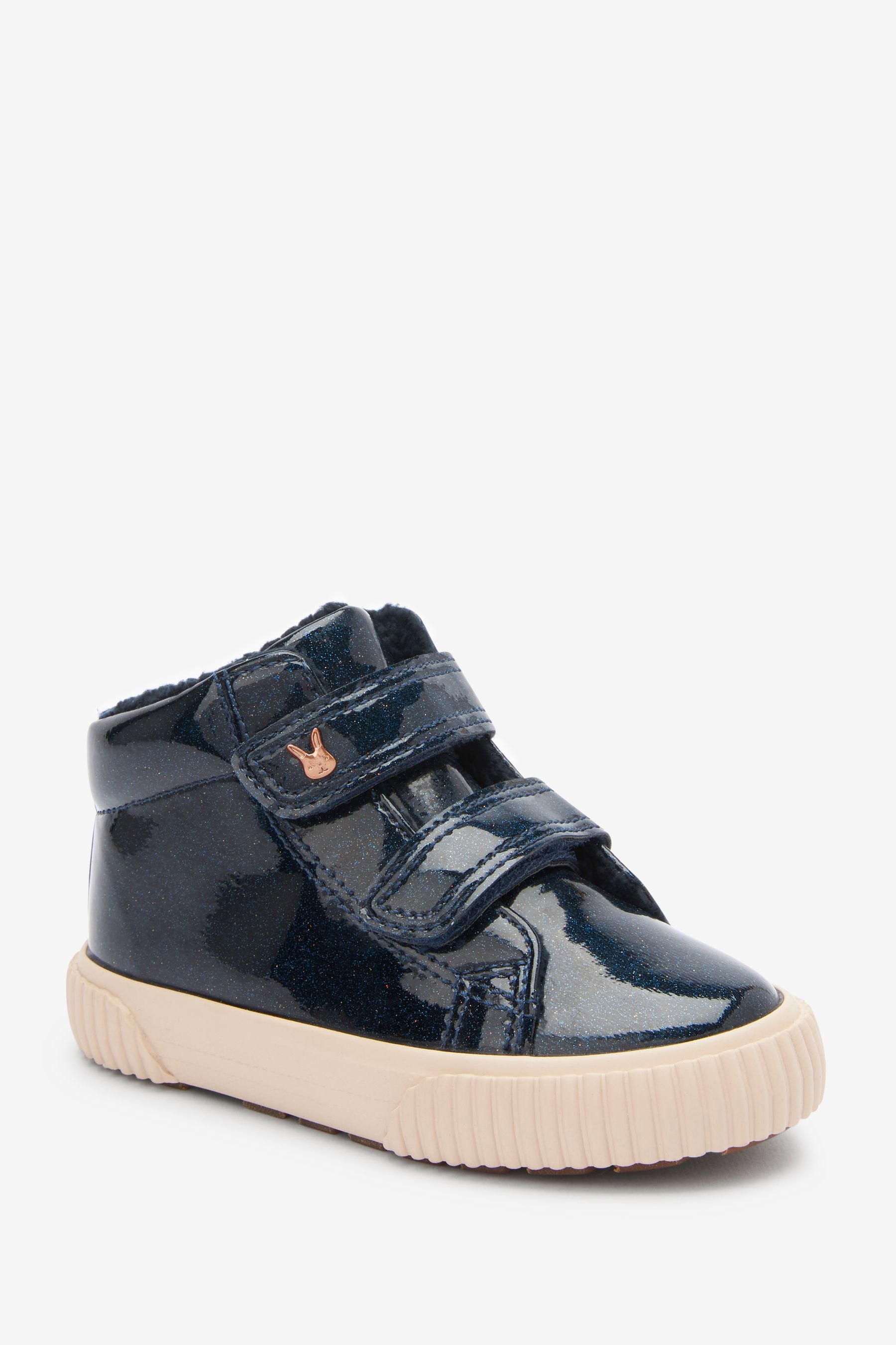 Navy Blue High Top Trainers