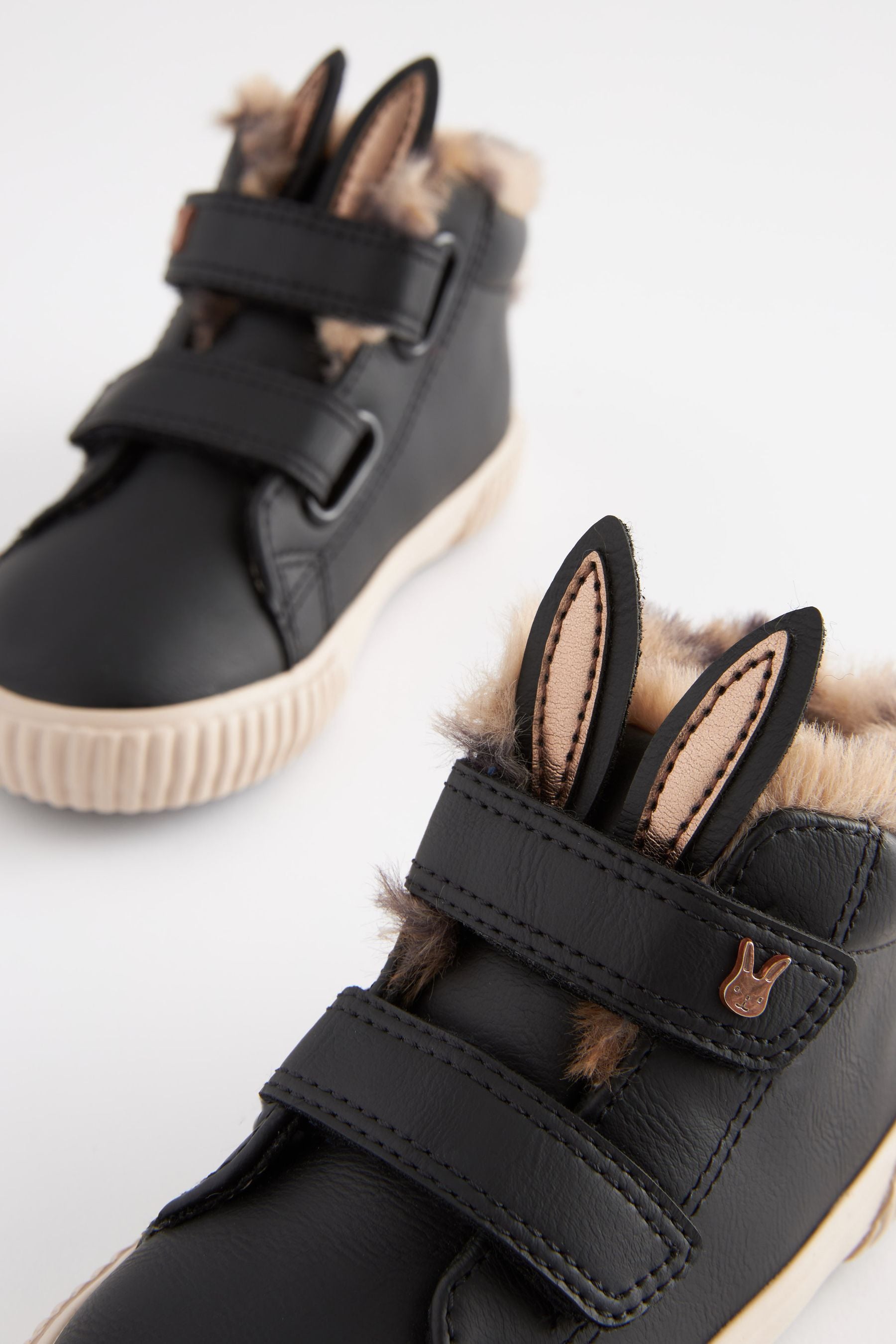 Black Bunny High Top Trainers