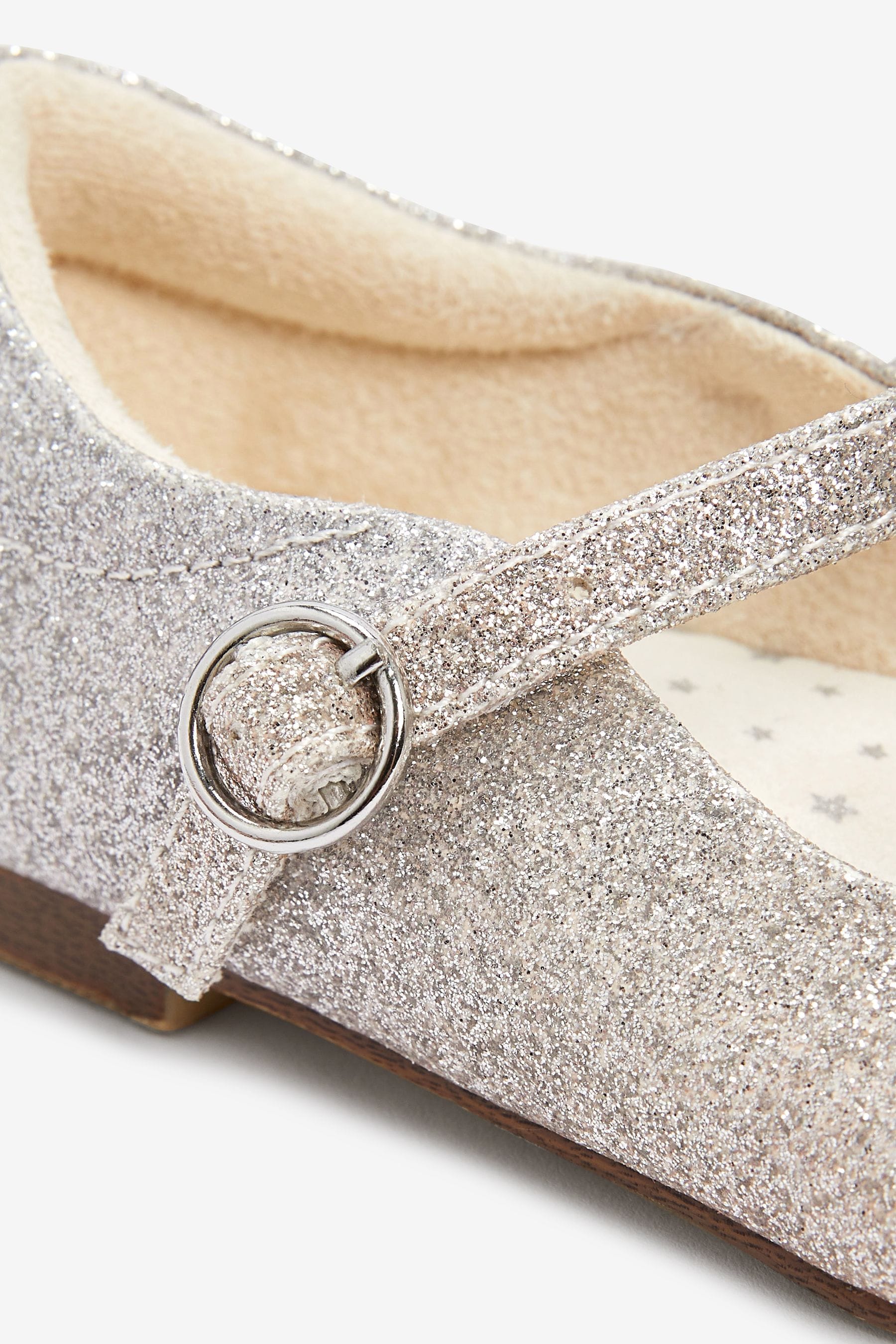 Silver Ombre Glitter Mary Jane Occasion Shoes