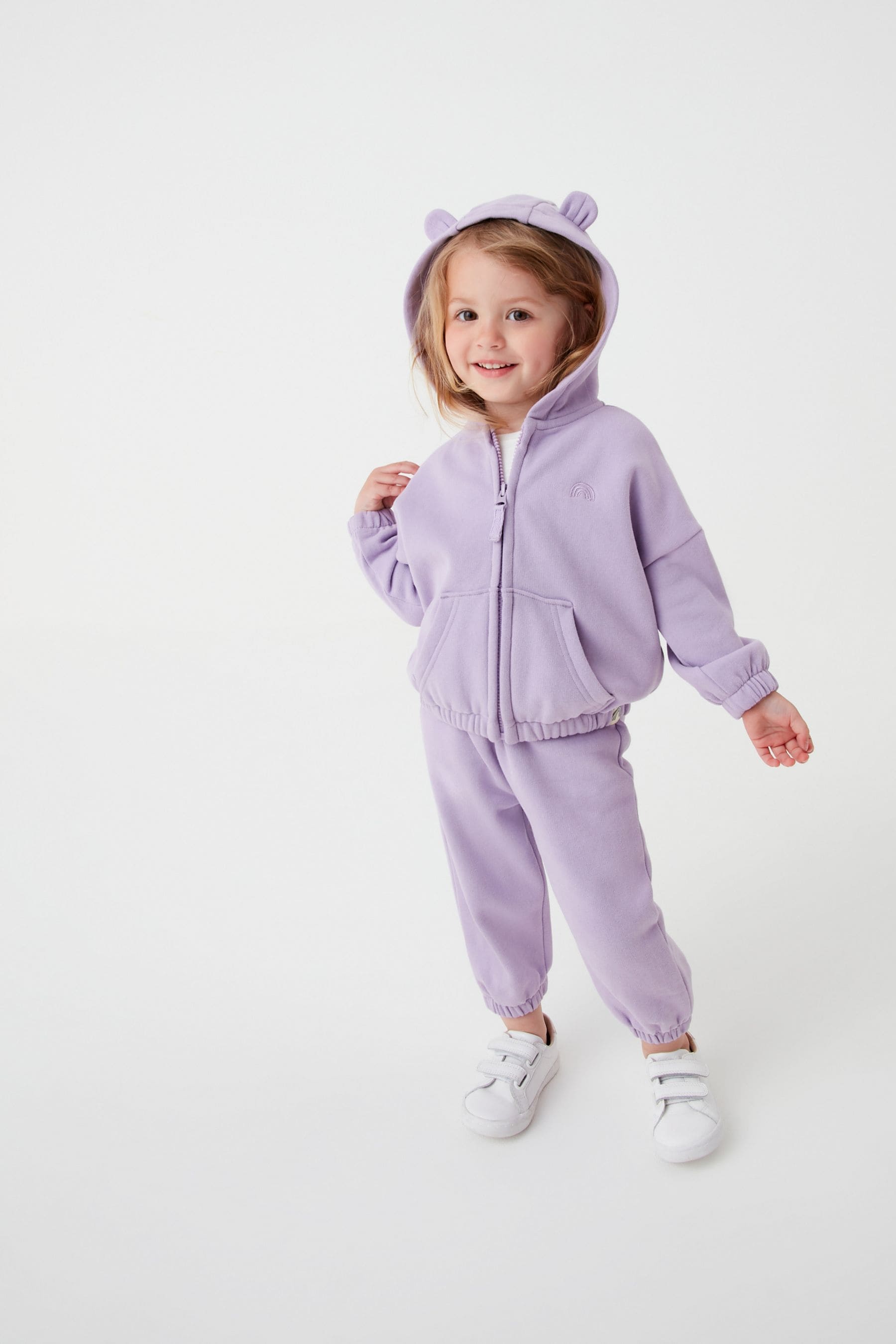 Lilac Purple Zip Through Hoodie (3mths-7yrs)