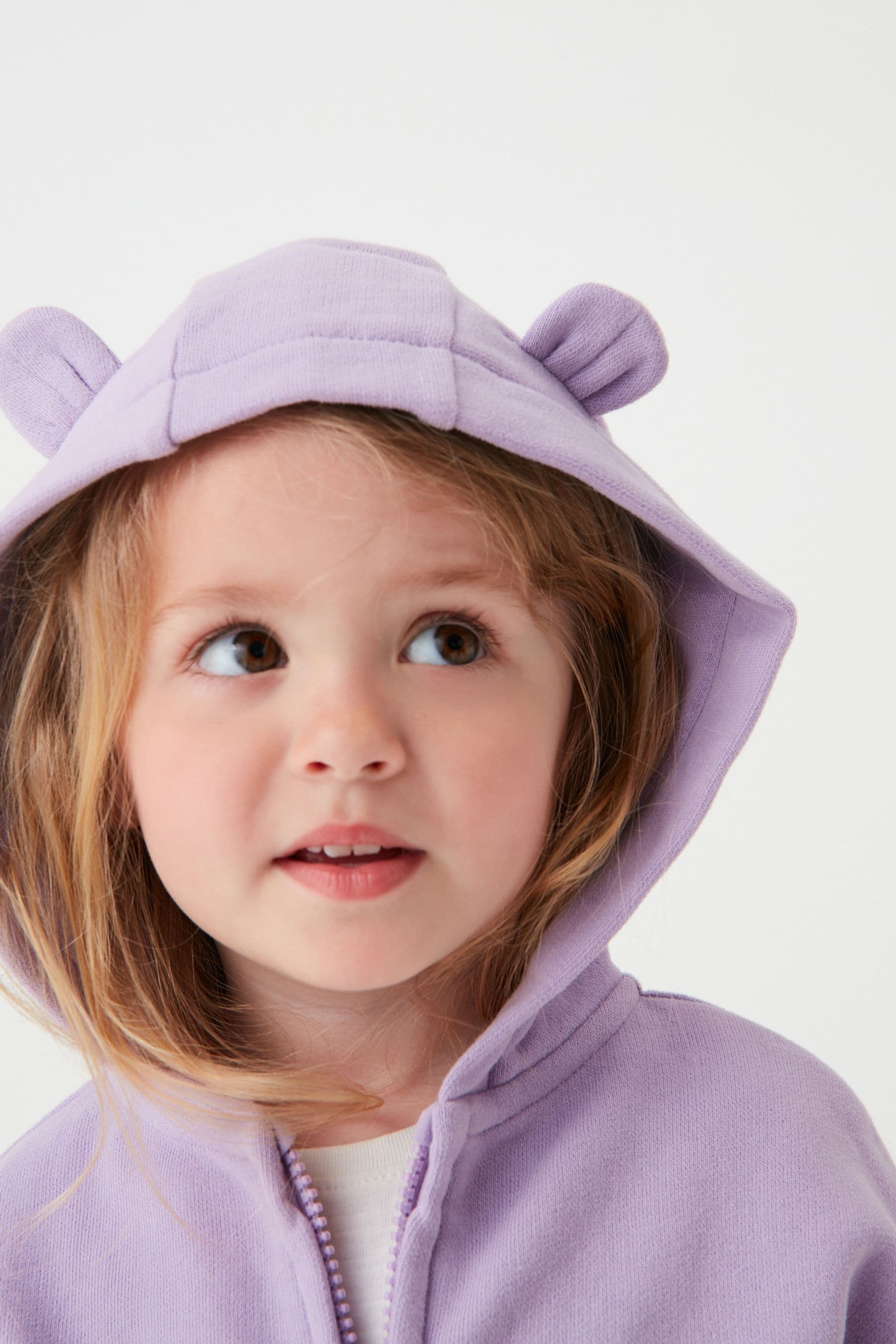 Lilac Purple Zip Through Hoodie (3mths-7yrs)