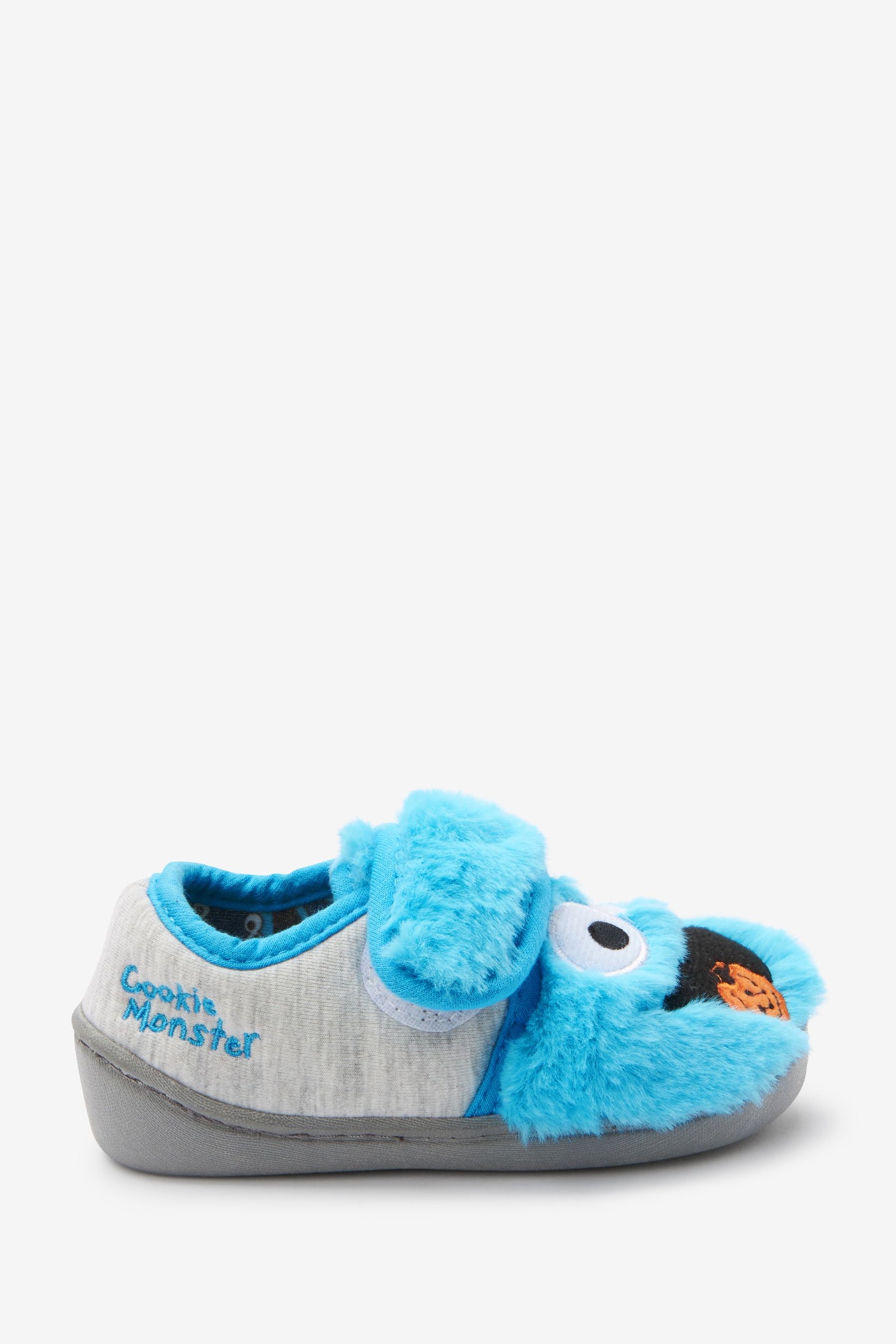 Sesame Street Red/Blue Touch Fastening Cupsole Slippers