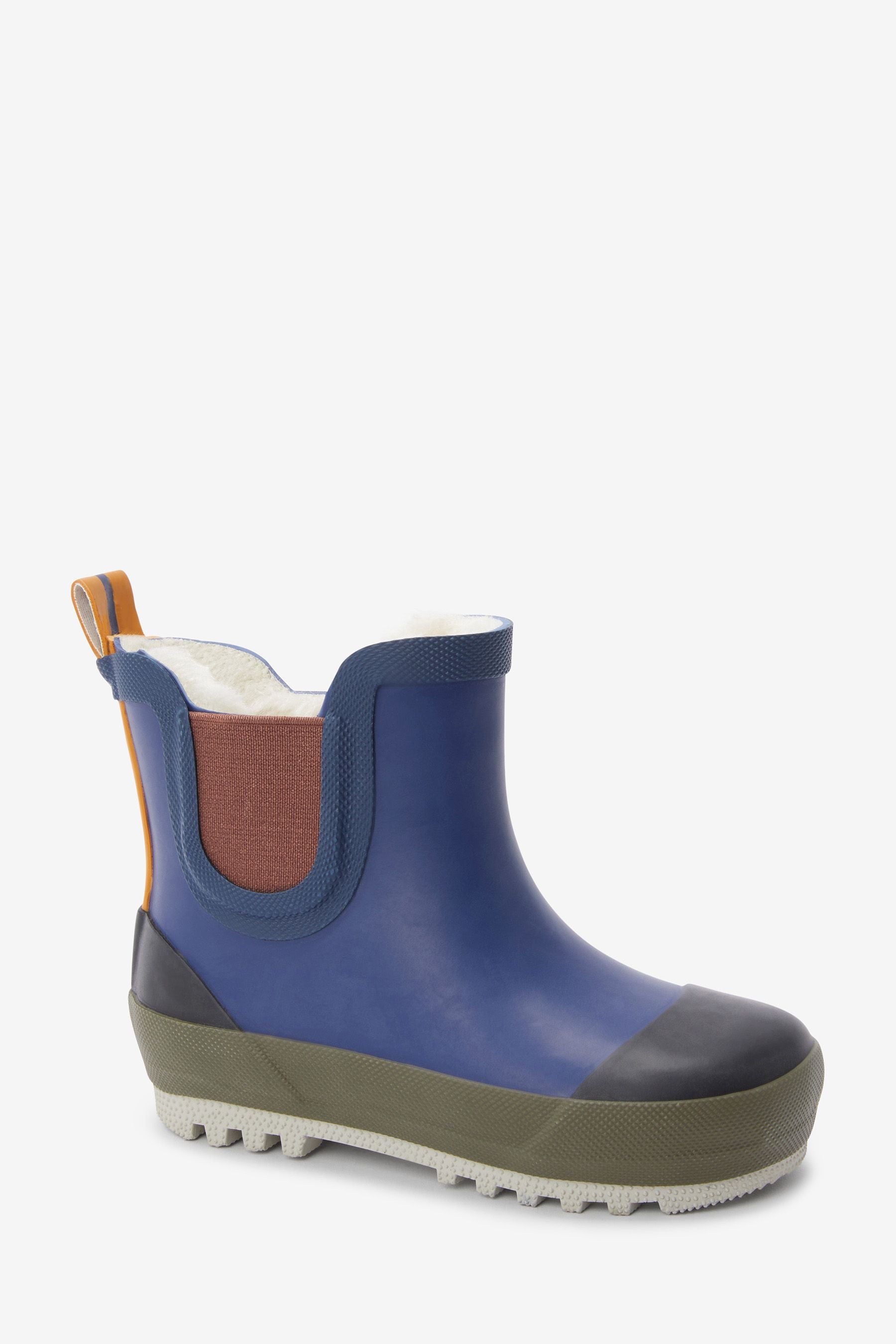 Colourblock Warm Lined Ankle Wellies