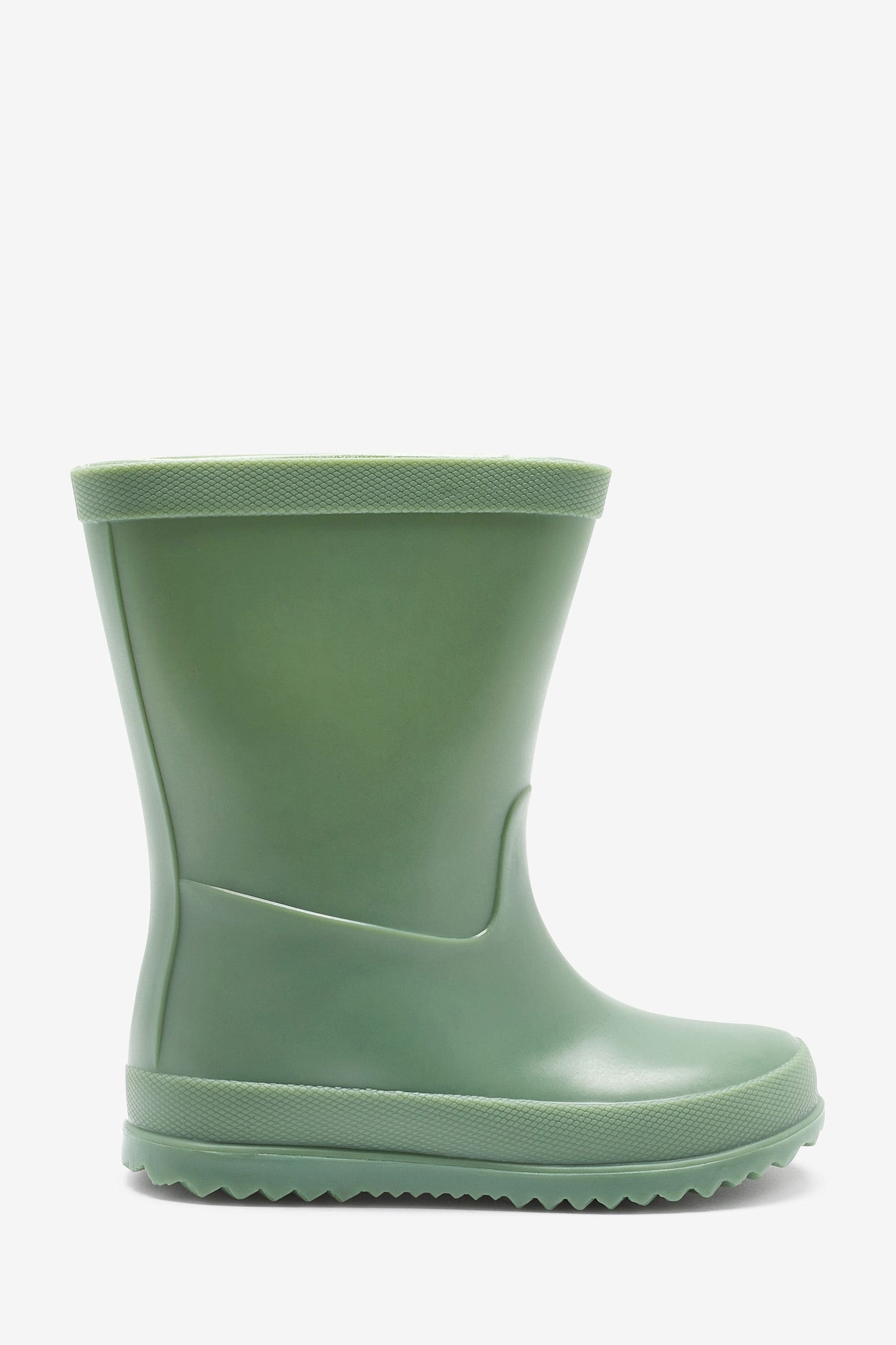 Khaki Green Plain Wellies