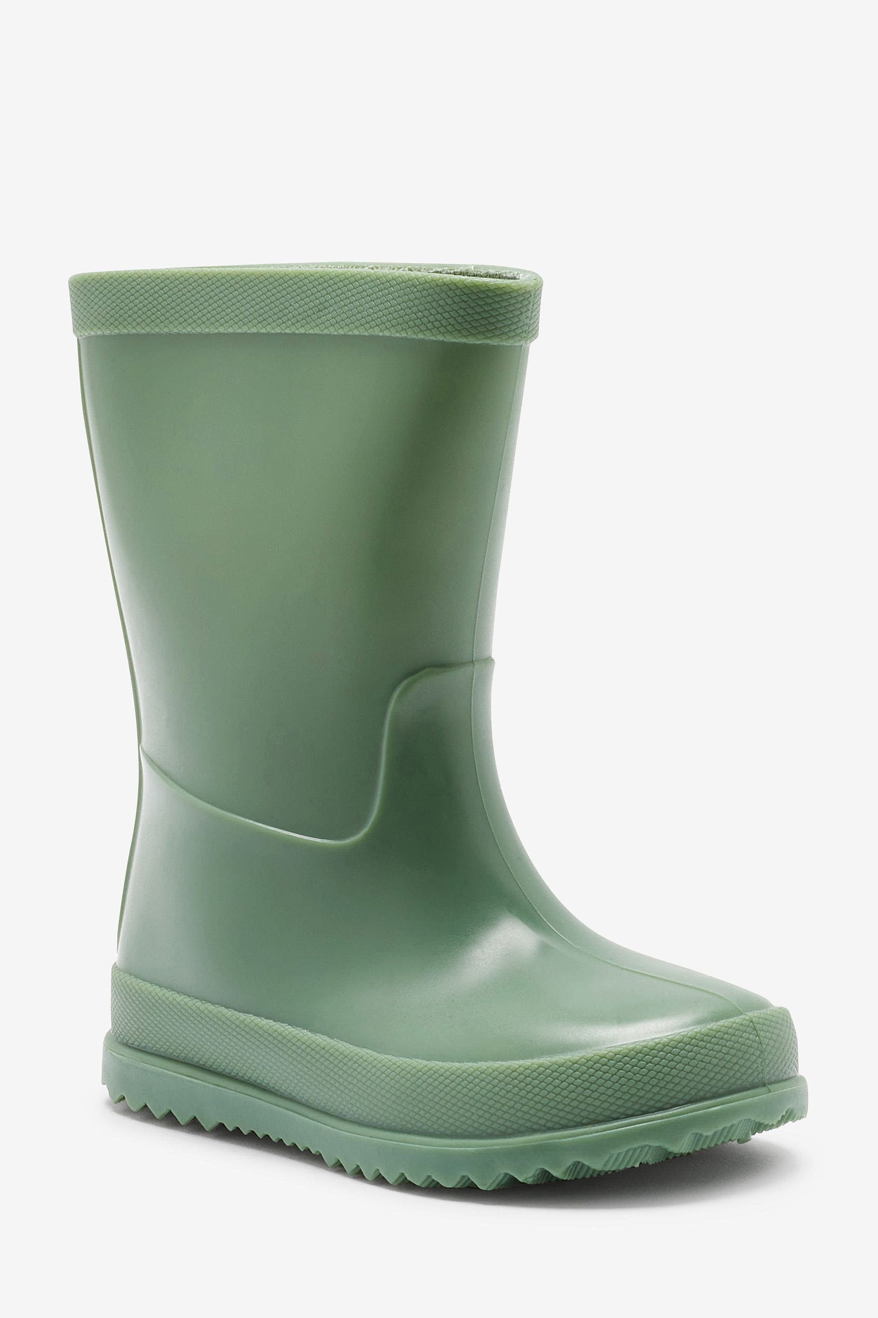 Khaki Green Plain Wellies