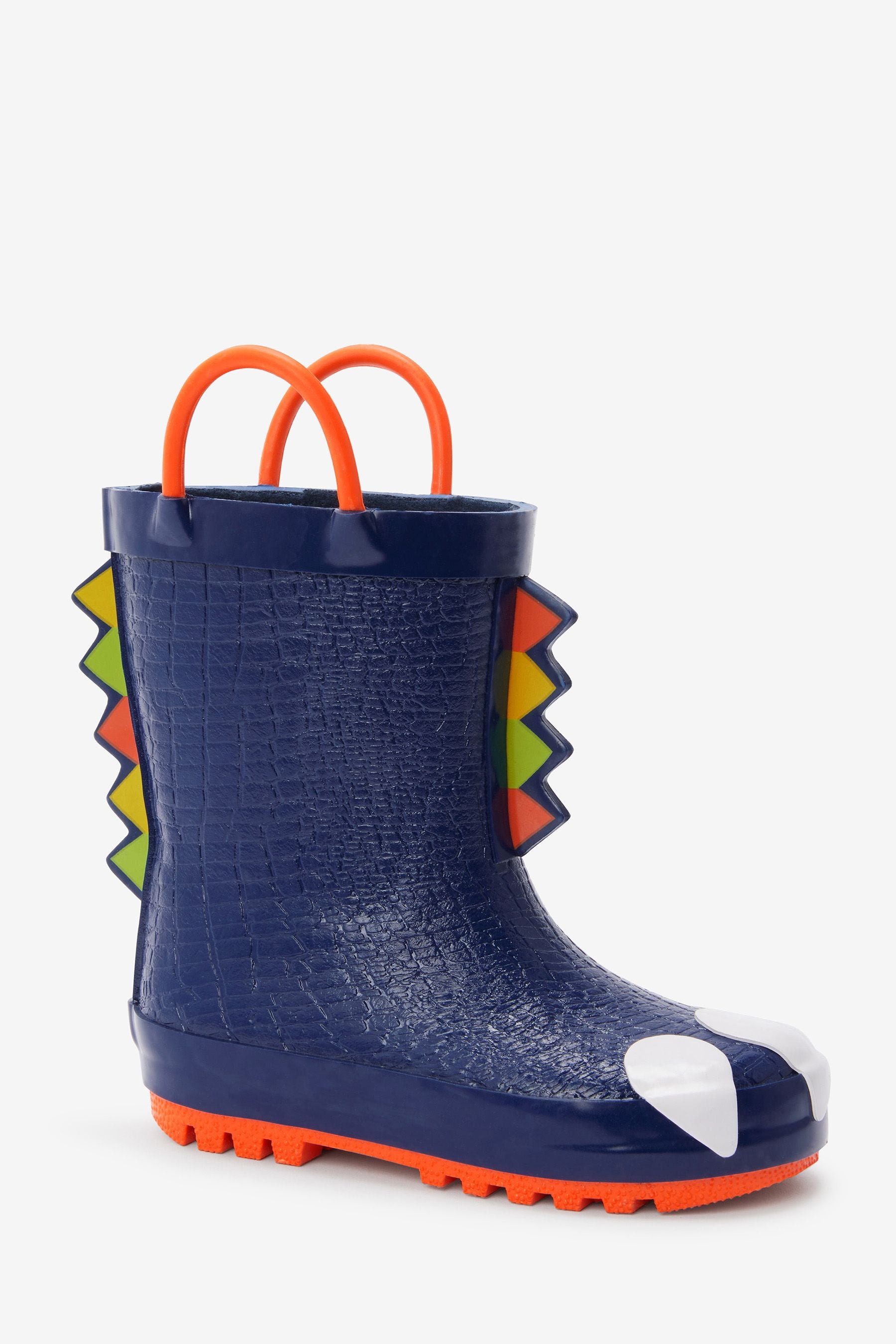 Navy Blue Wellies With Pull-on Handles