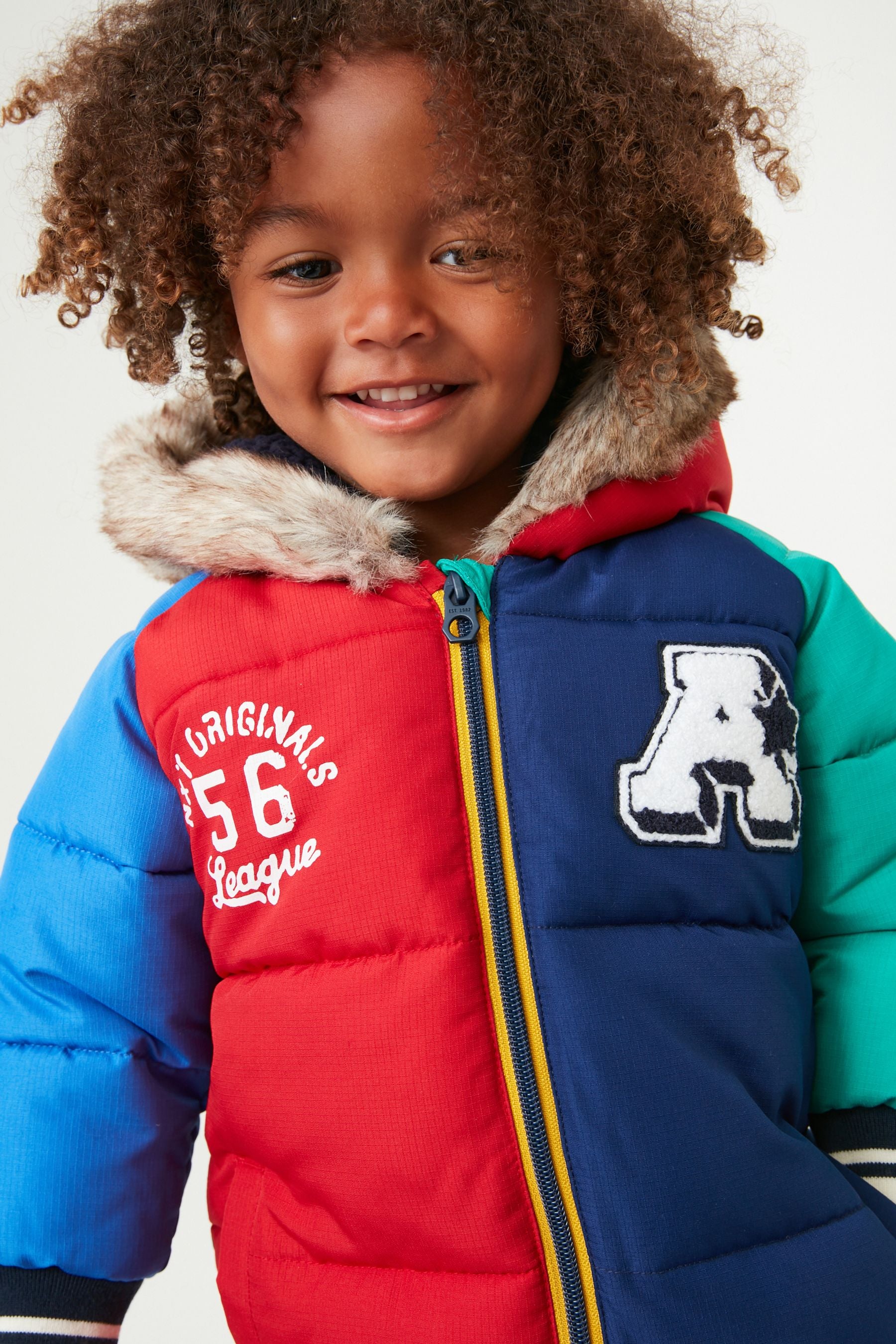 Navy Blue Colourblock Snowsuit (3mths-7yrs)