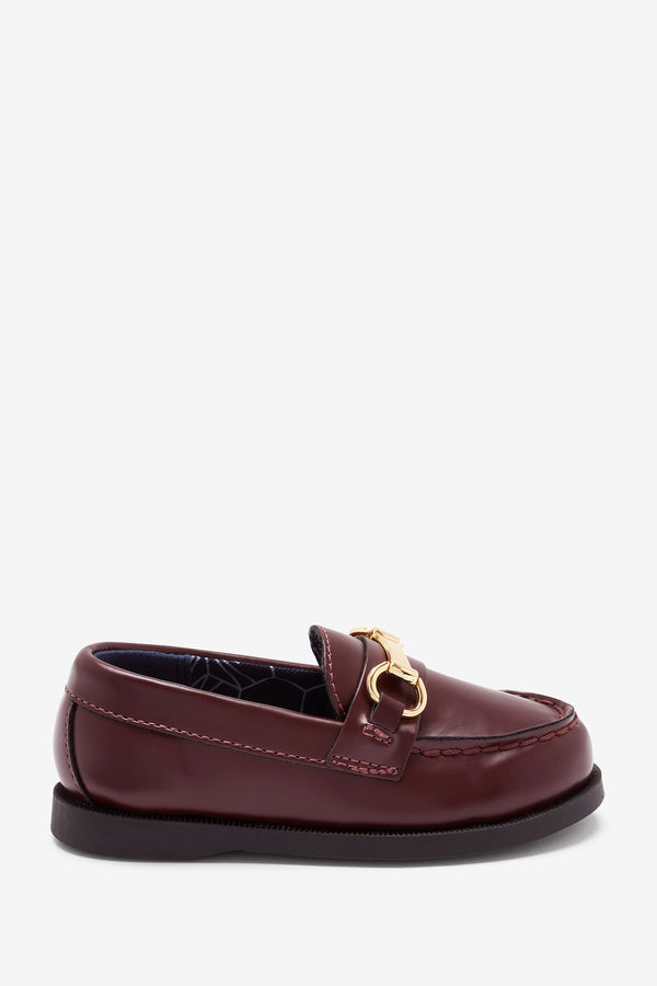 Plum Purple Penny Snaffle Loafers