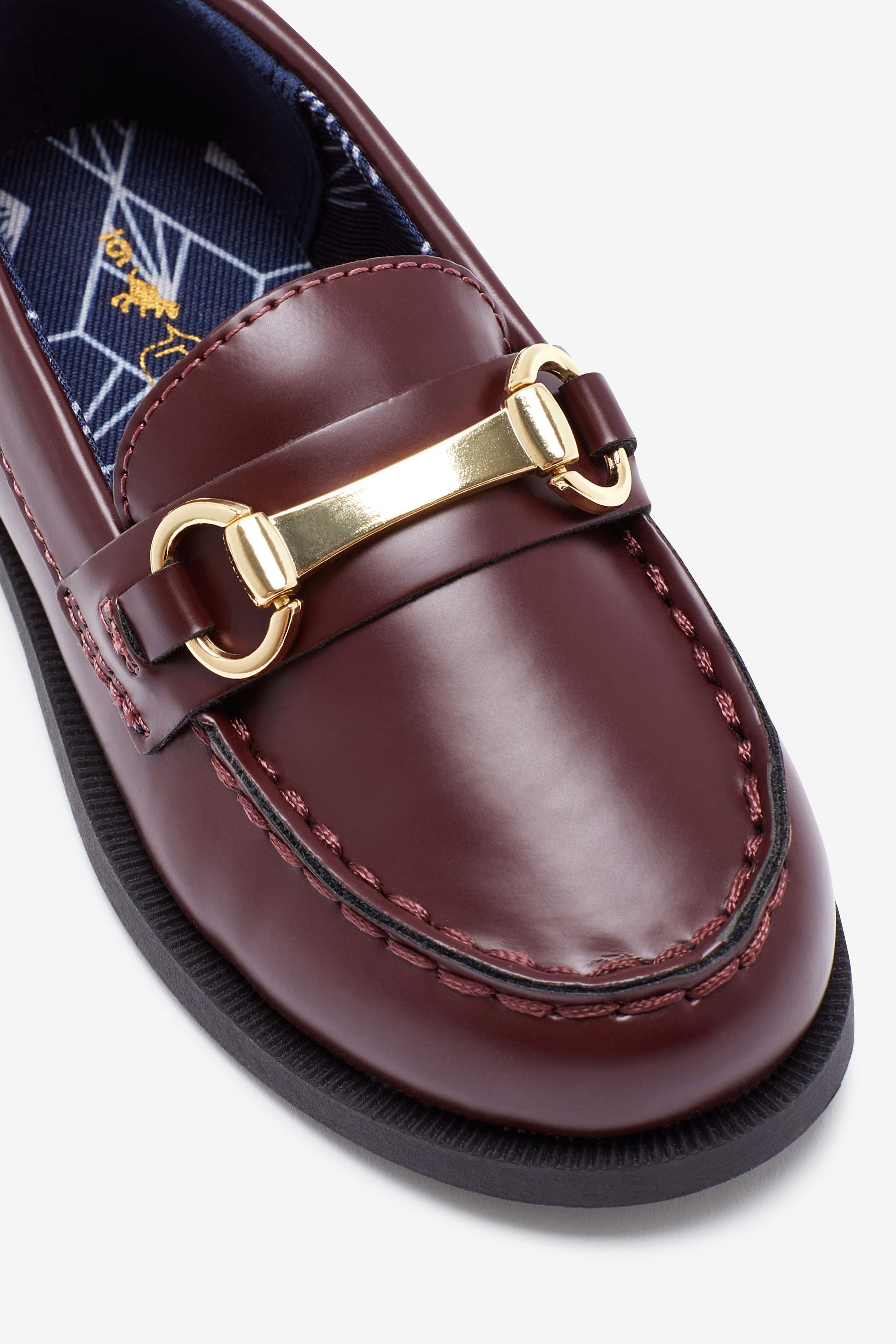 Plum Purple Penny Snaffle Loafers