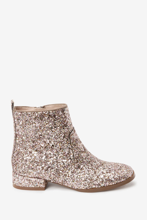 Rose Gold Glitter Boots