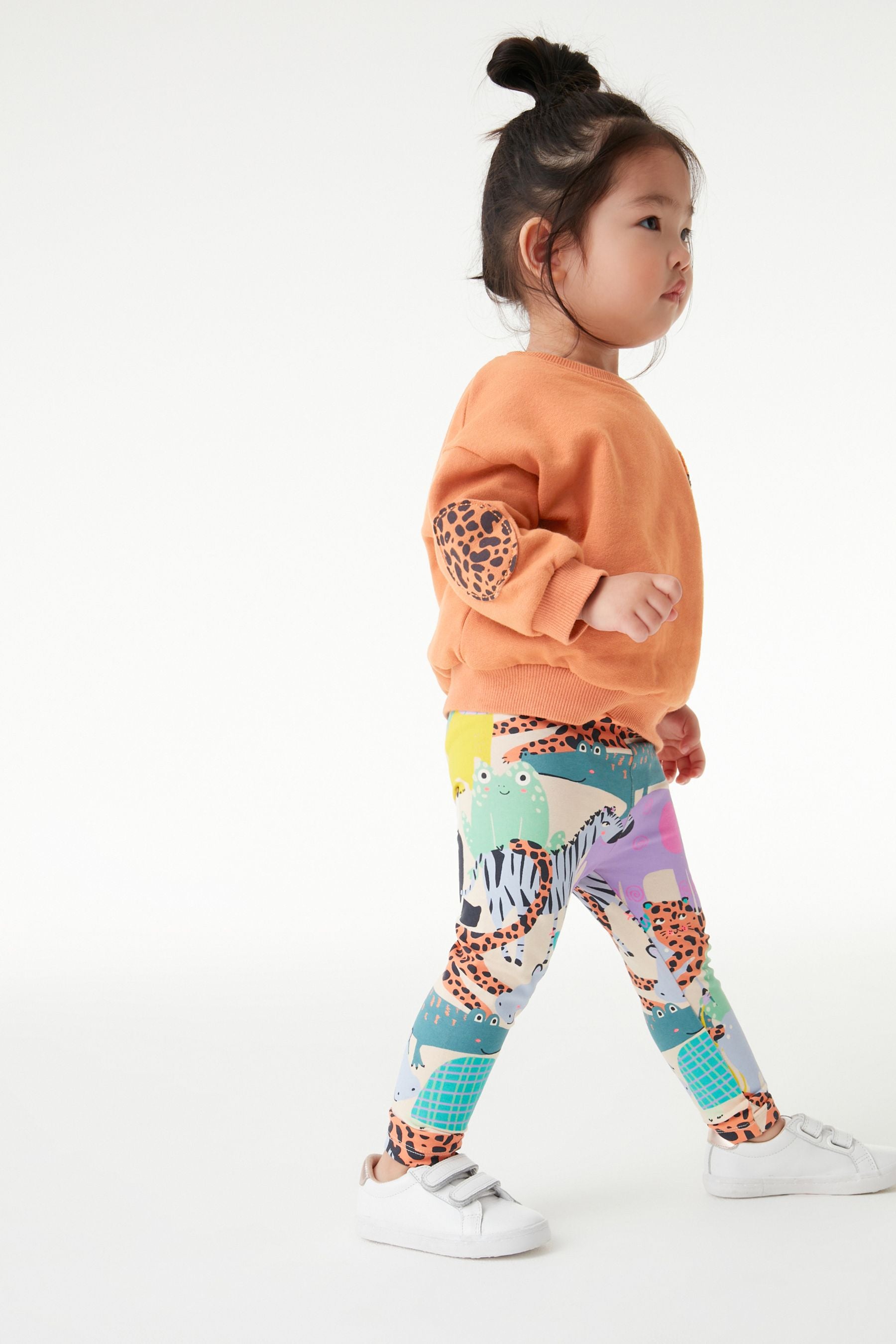 Orange Tiger Character Sweatshirt And Leggings Co-ord Set (3mths-7yrs)