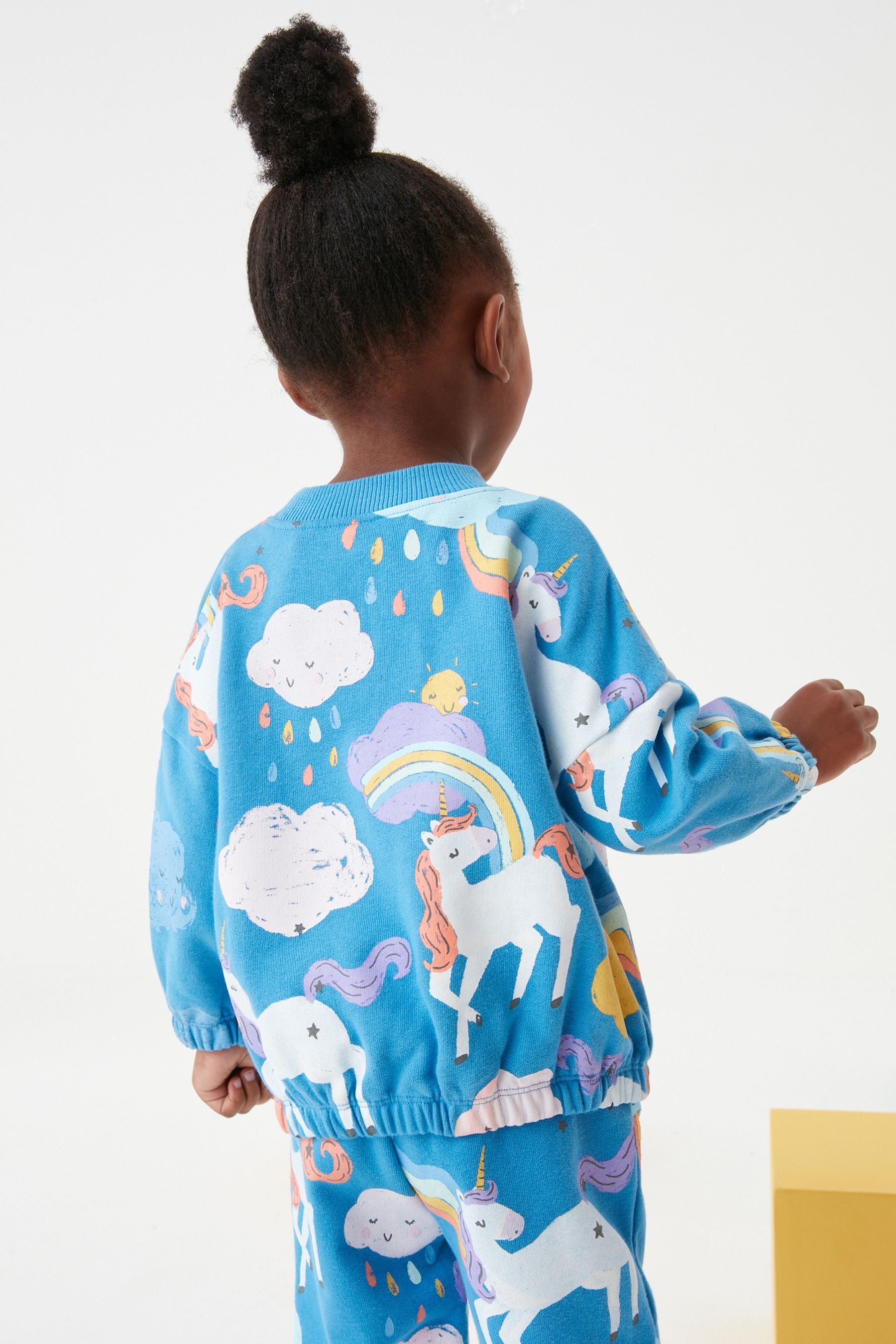 Blue Unicorn Soft Touch Jersey (3mths-7yrs)