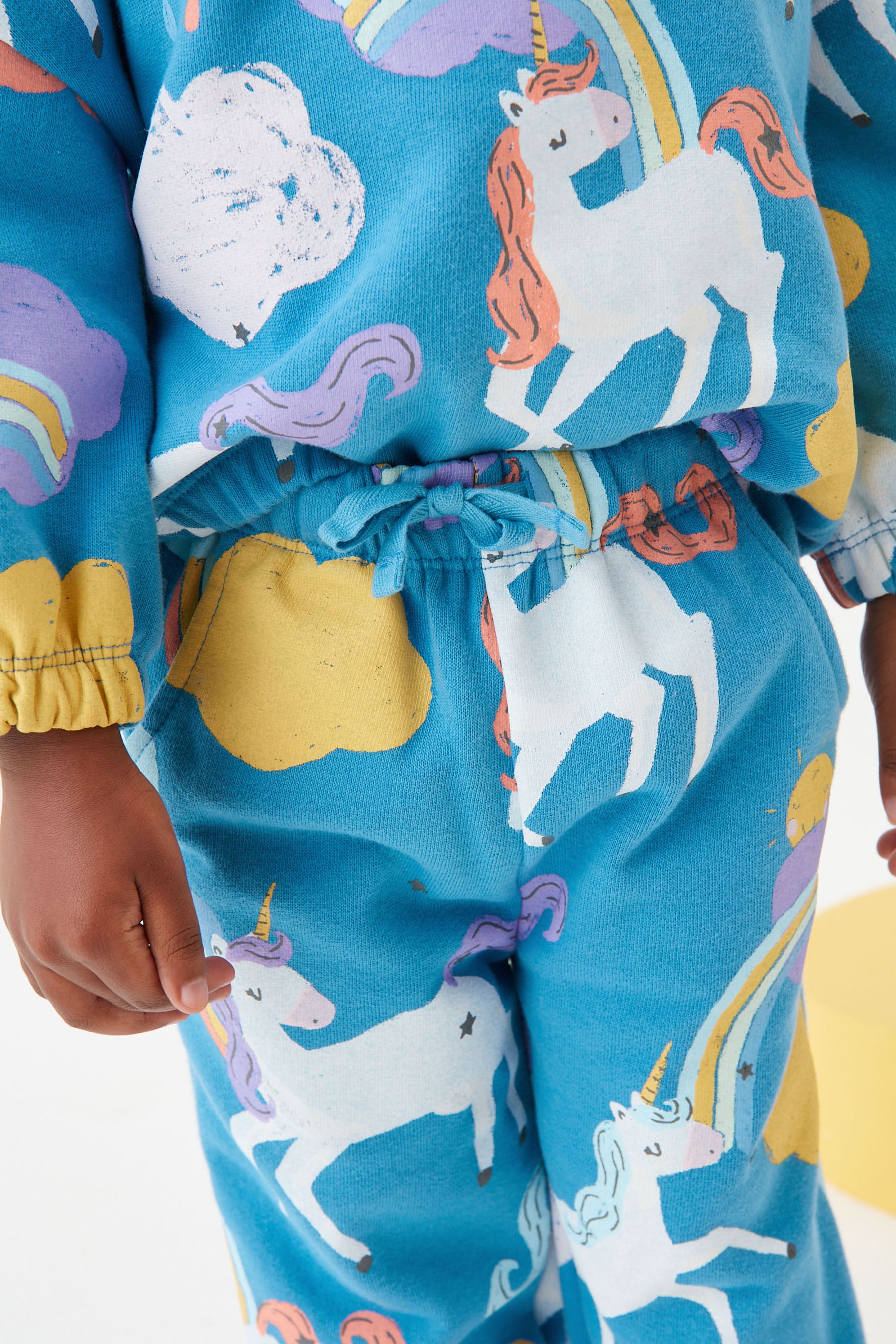 Blue Unicorn Soft Touch Jersey (3mths-7yrs)