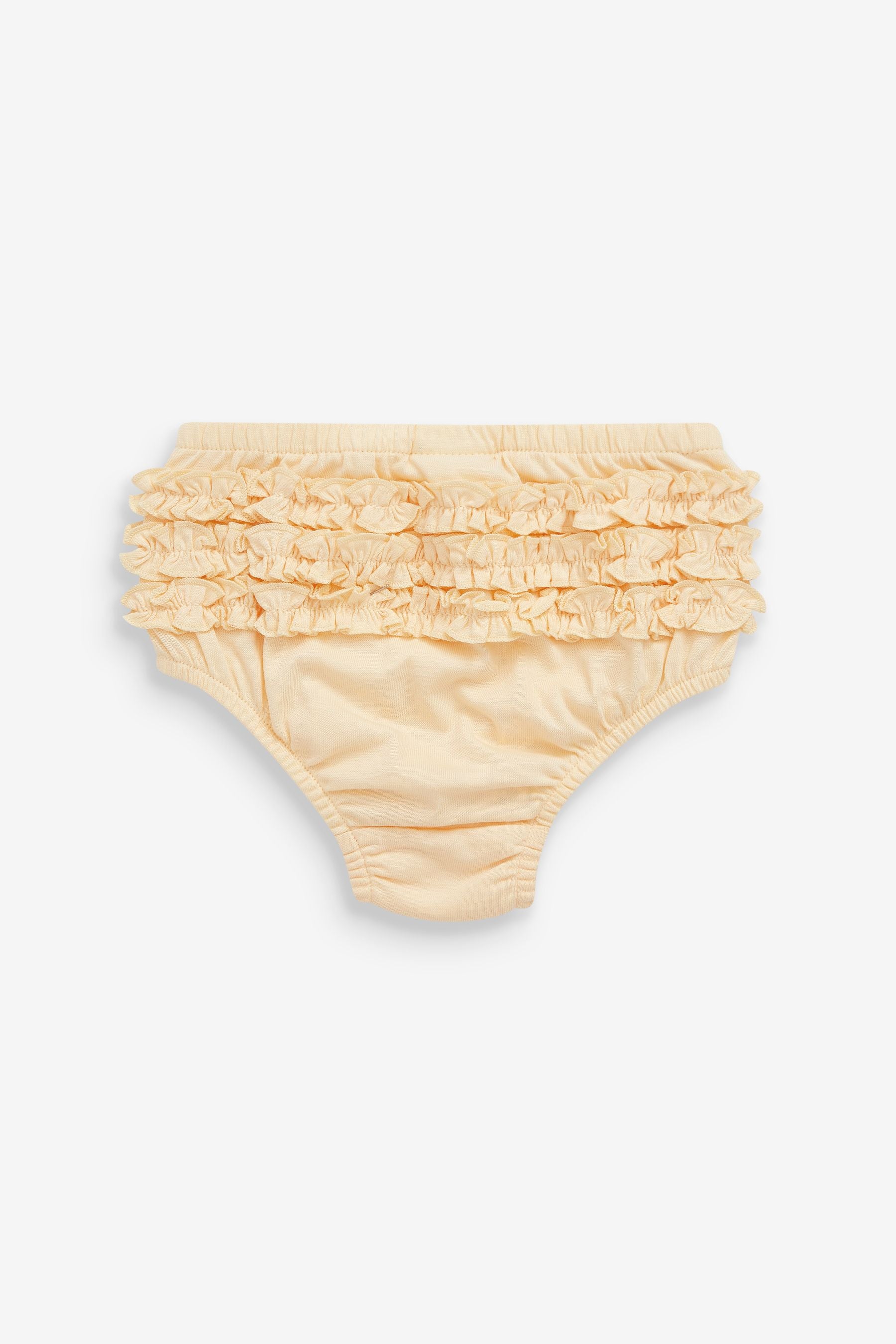 Lemon Yellow/Blue Frill Knickers 2 Pack (0mths-2yrs)