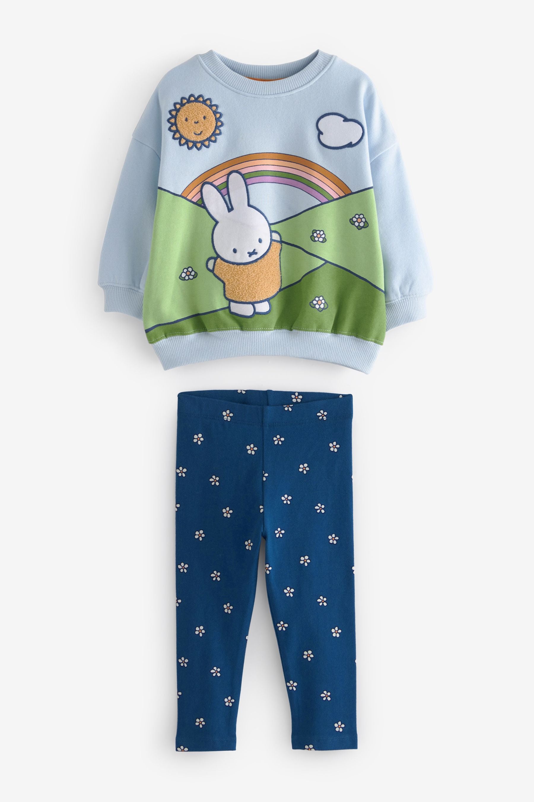 Miffy Scene Multi Character Sweat And Joggers Set (3mths-7yrs)