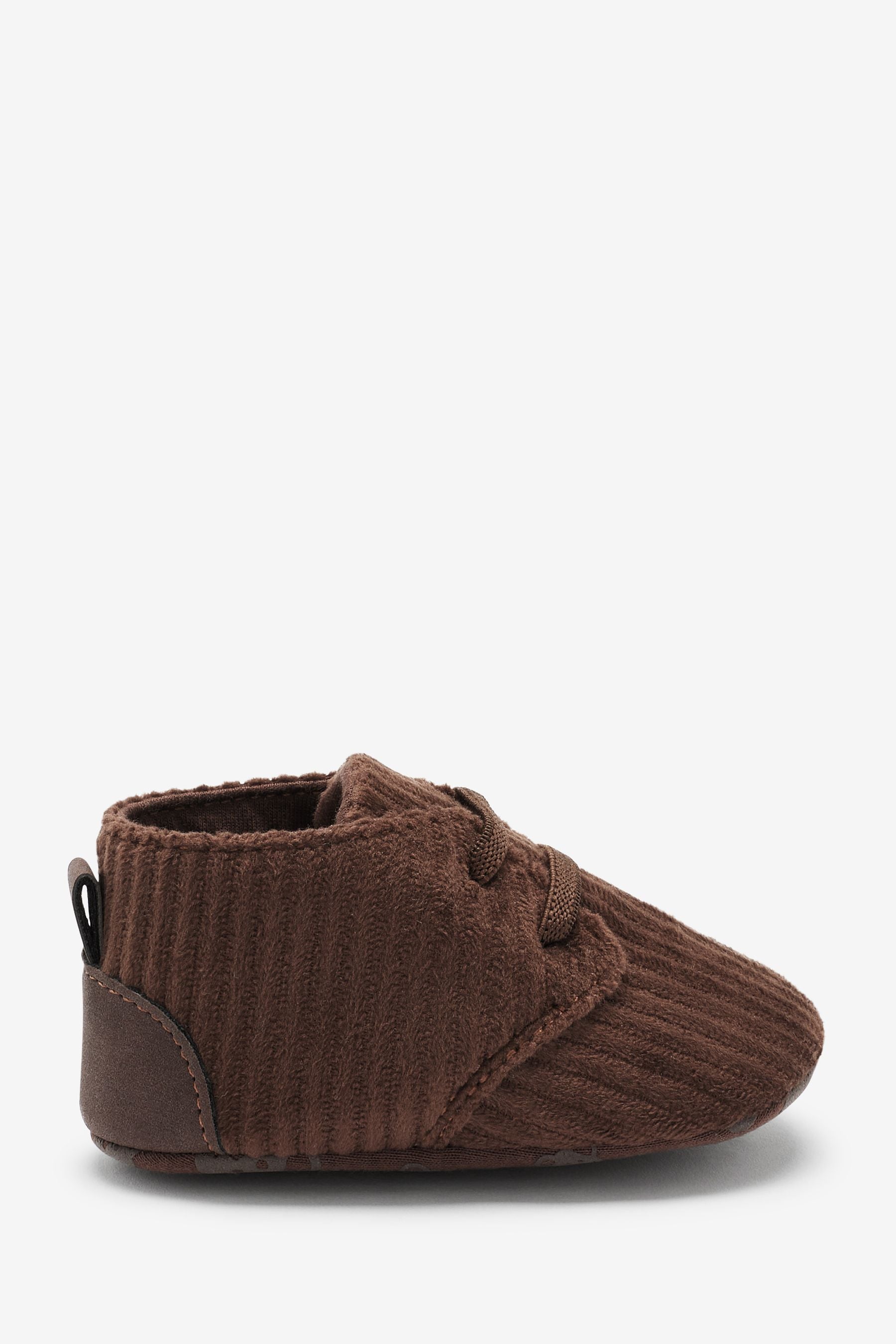 Chocolate Brown Pram Cord Boots (0-24mths)