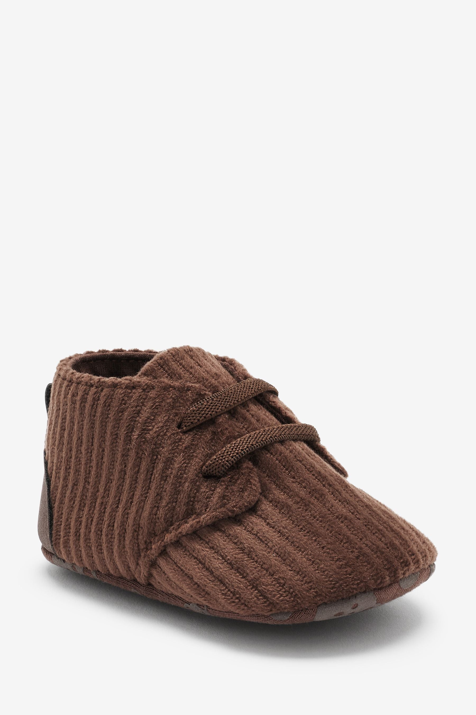 Chocolate Brown Pram Cord Boots (0-24mths)