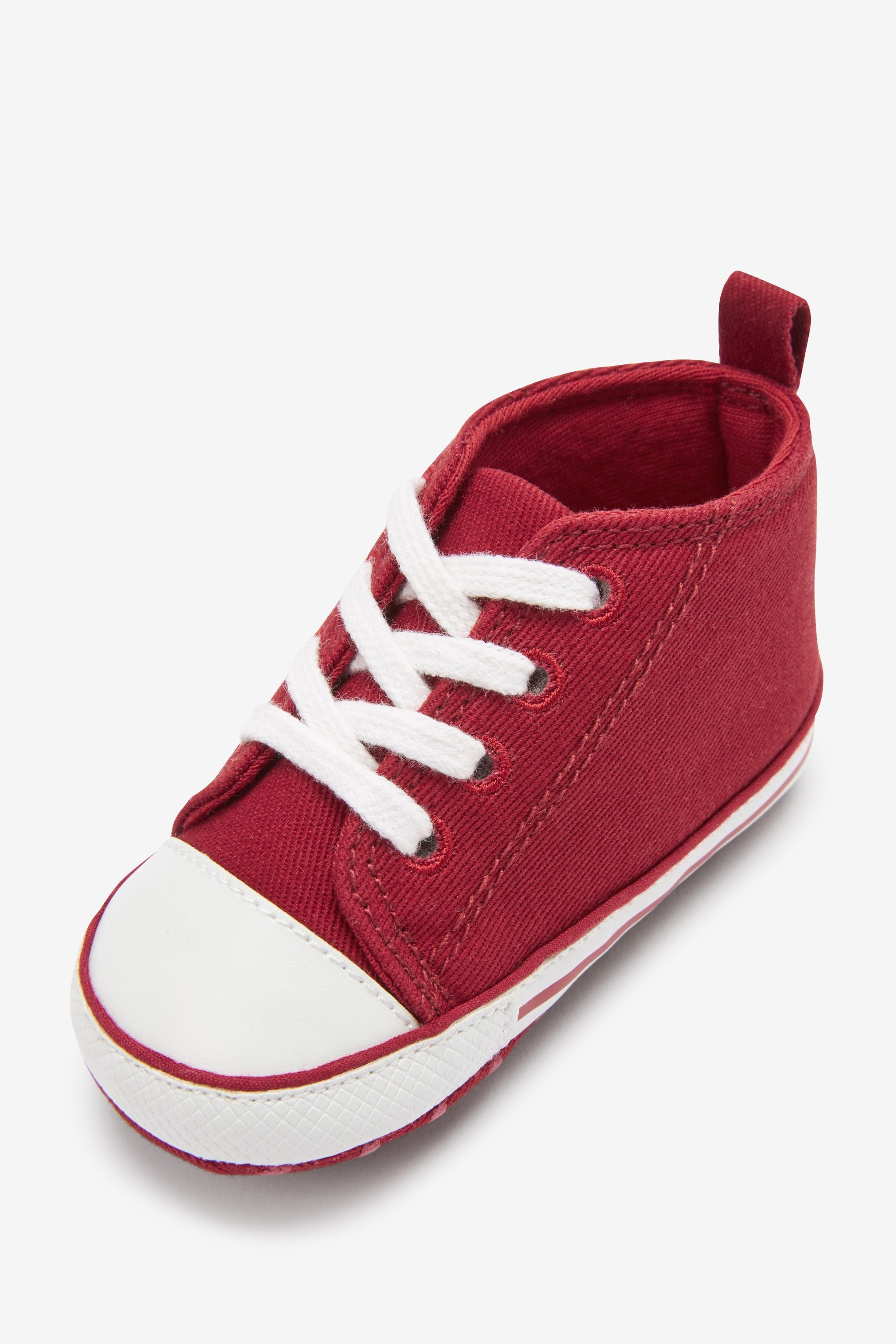 Red Baby Lace-Up Pram Boots (0-24mths)